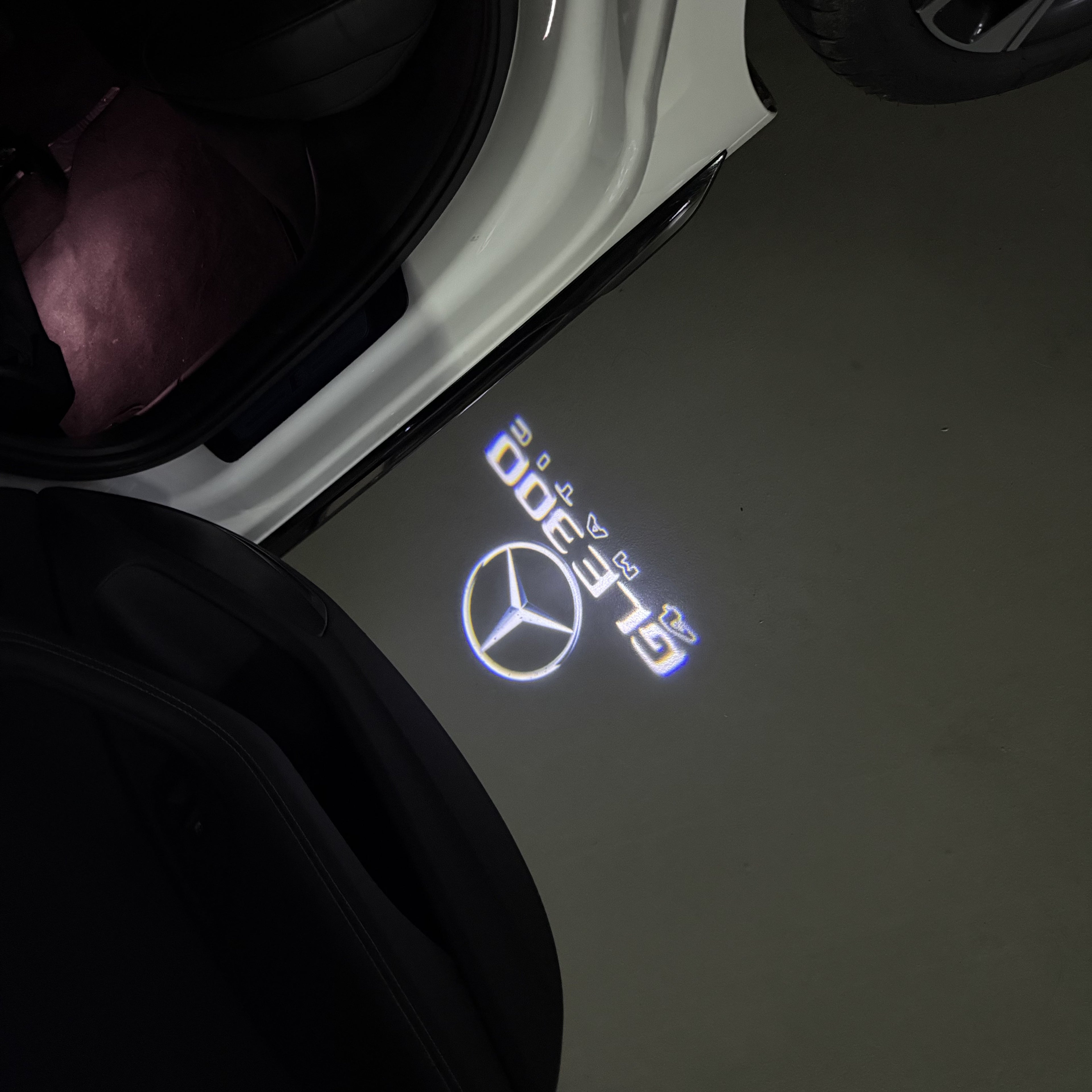 MERCEDES BENZ LOGO PROJECTOT LIGHTS Nr.03 (Menge 1 = 1 Sätze/2 Türleuchten)