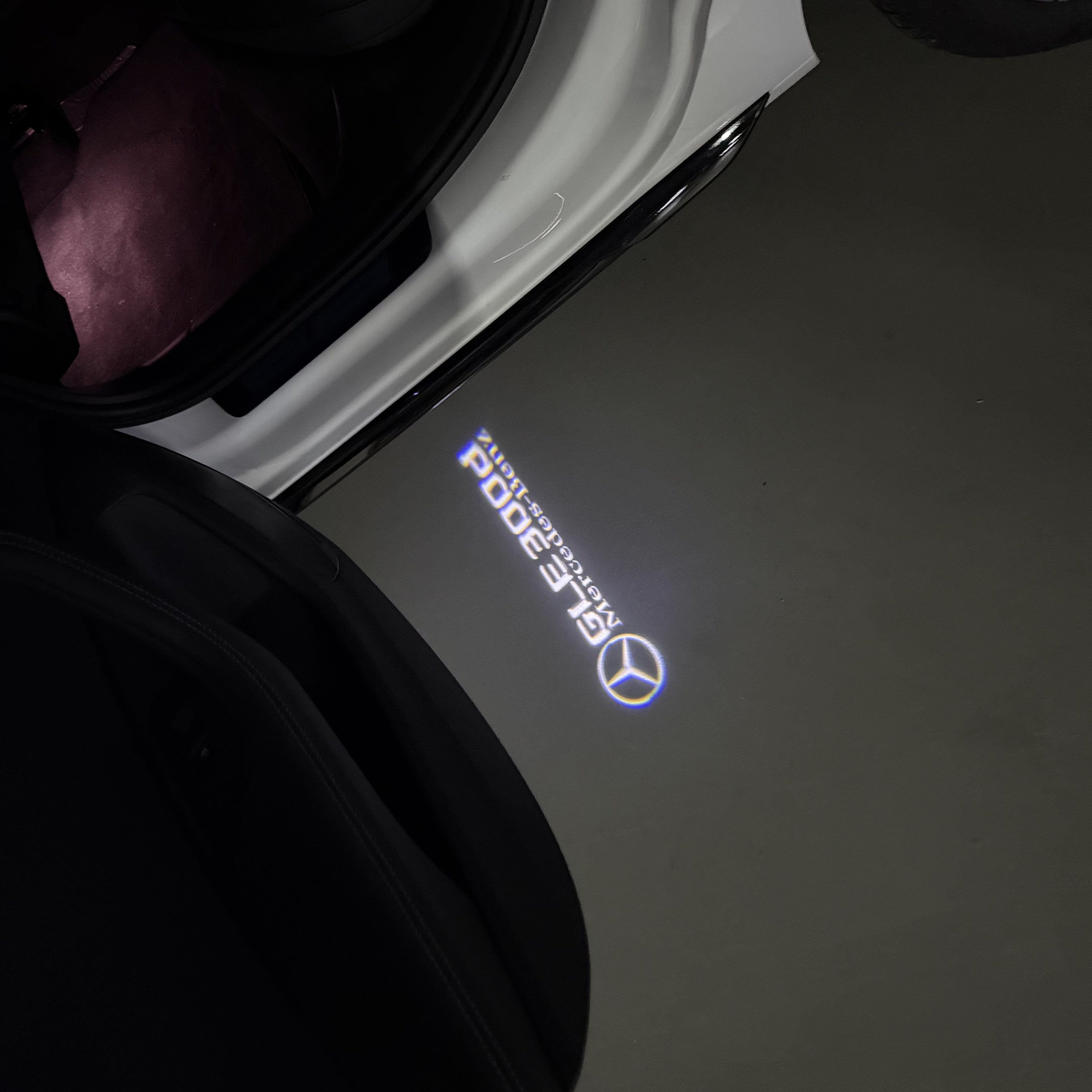 MERCEDES BENZ LOGO PROJECTOT LIGHTS Nr.03 (Menge 1 = 1 Sätze/2 Türleuchten)