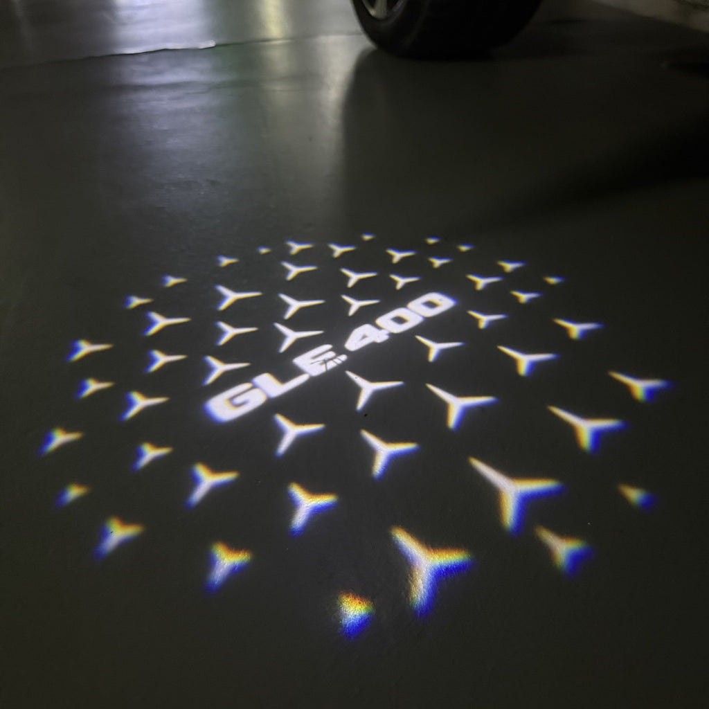 MERCEDES BENZ LOGO PROJECTOT LIGHTS Nr.03 (Menge 1 = 1 Sätze/2 Türleuchten)