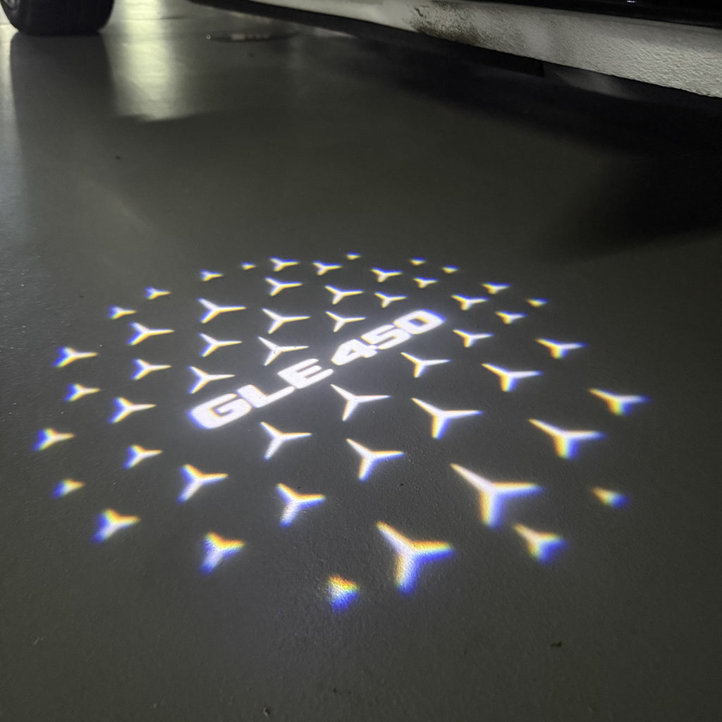 MERCEDES BENZ LOGO PROJECTOT LIGHTS Nr.03 (Menge 1 = 1 Sätze/2 Türleuchten)