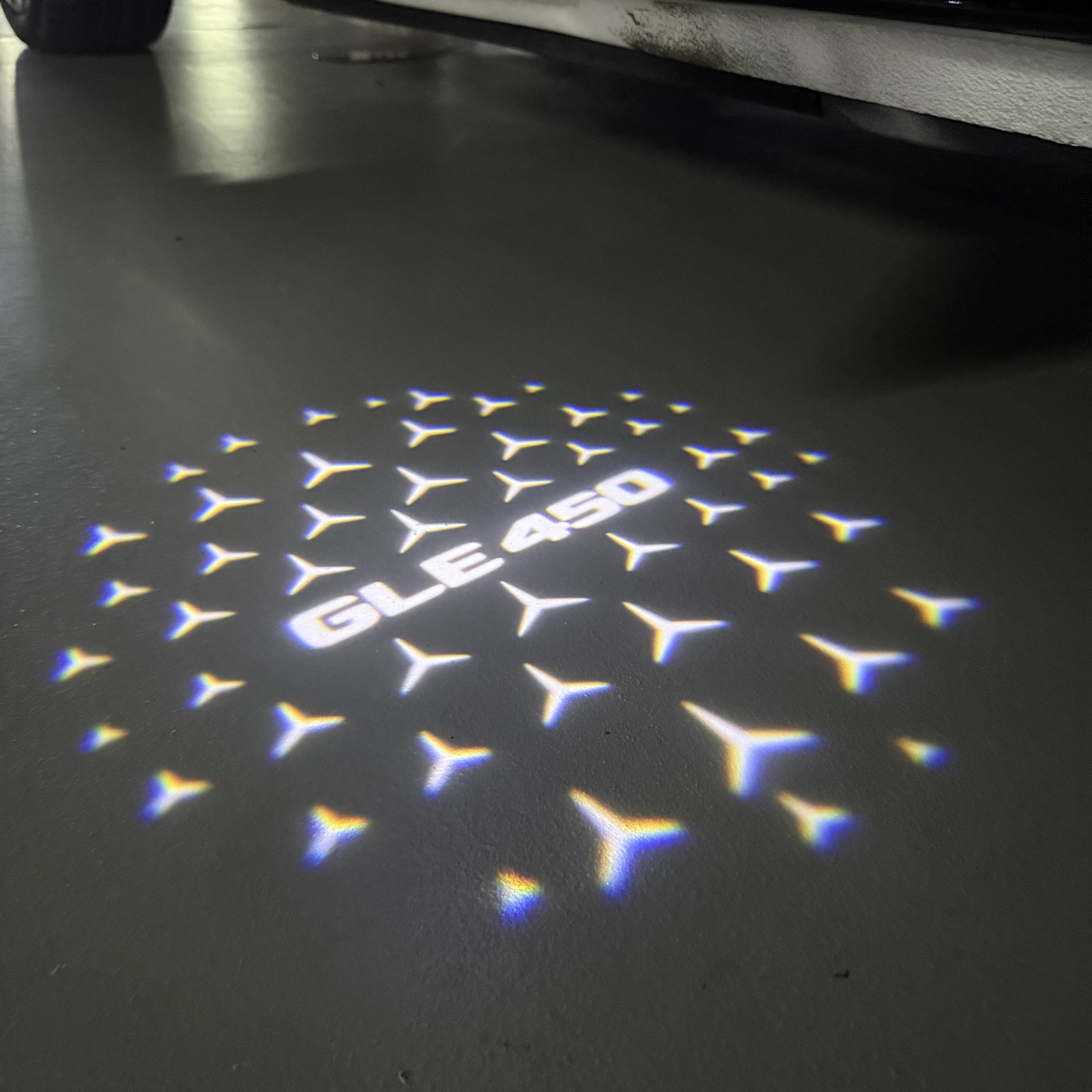 MERCEDES BENZ LOGO PROJECTOT LIGHTS Nr.03 (Menge 1 = 1 Sätze/2 Türleuchten)
