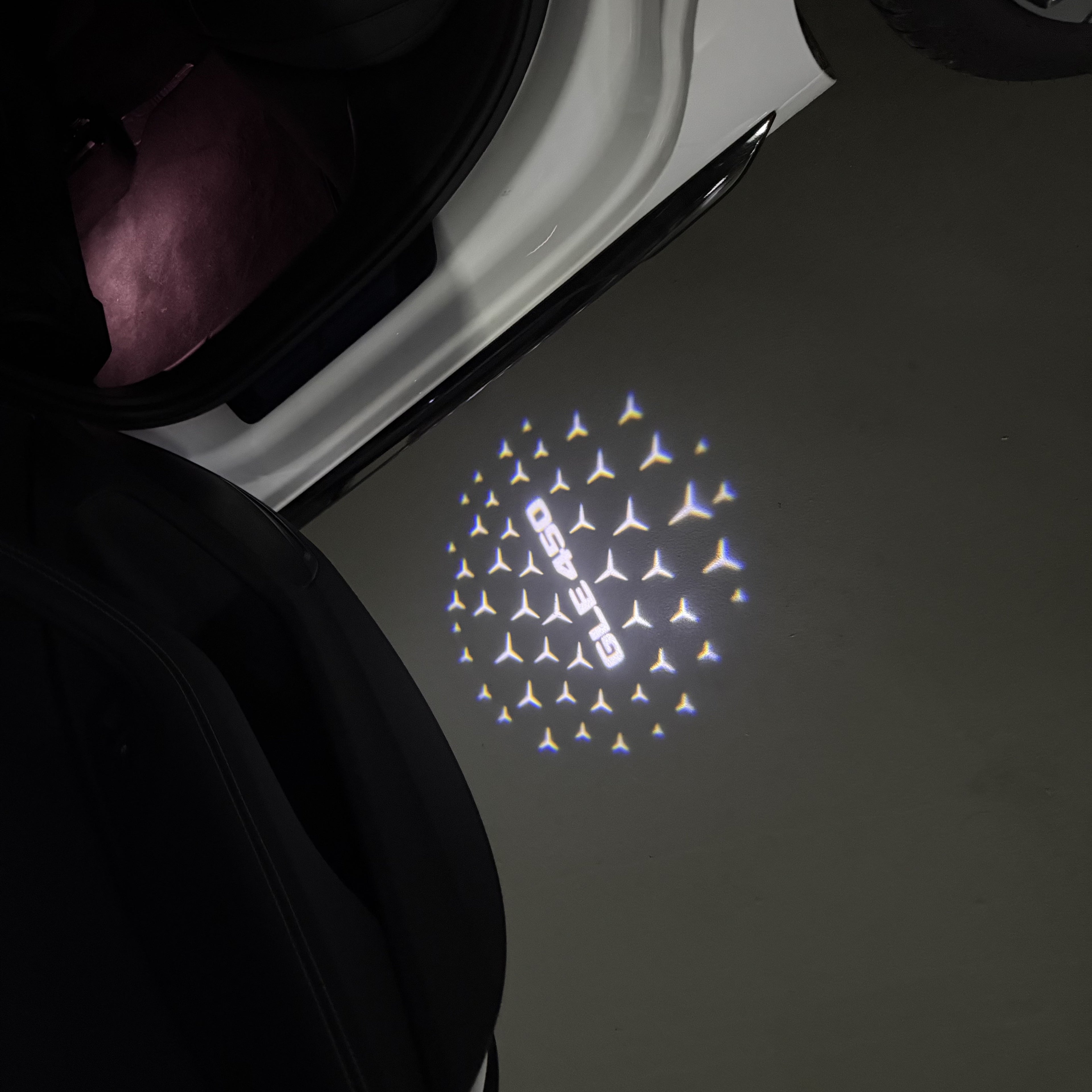MERCEDES BENZ LOGO PROJECTOT LIGHTS Nr.03 (Menge 1 = 1 Sätze/2 Türleuchten)