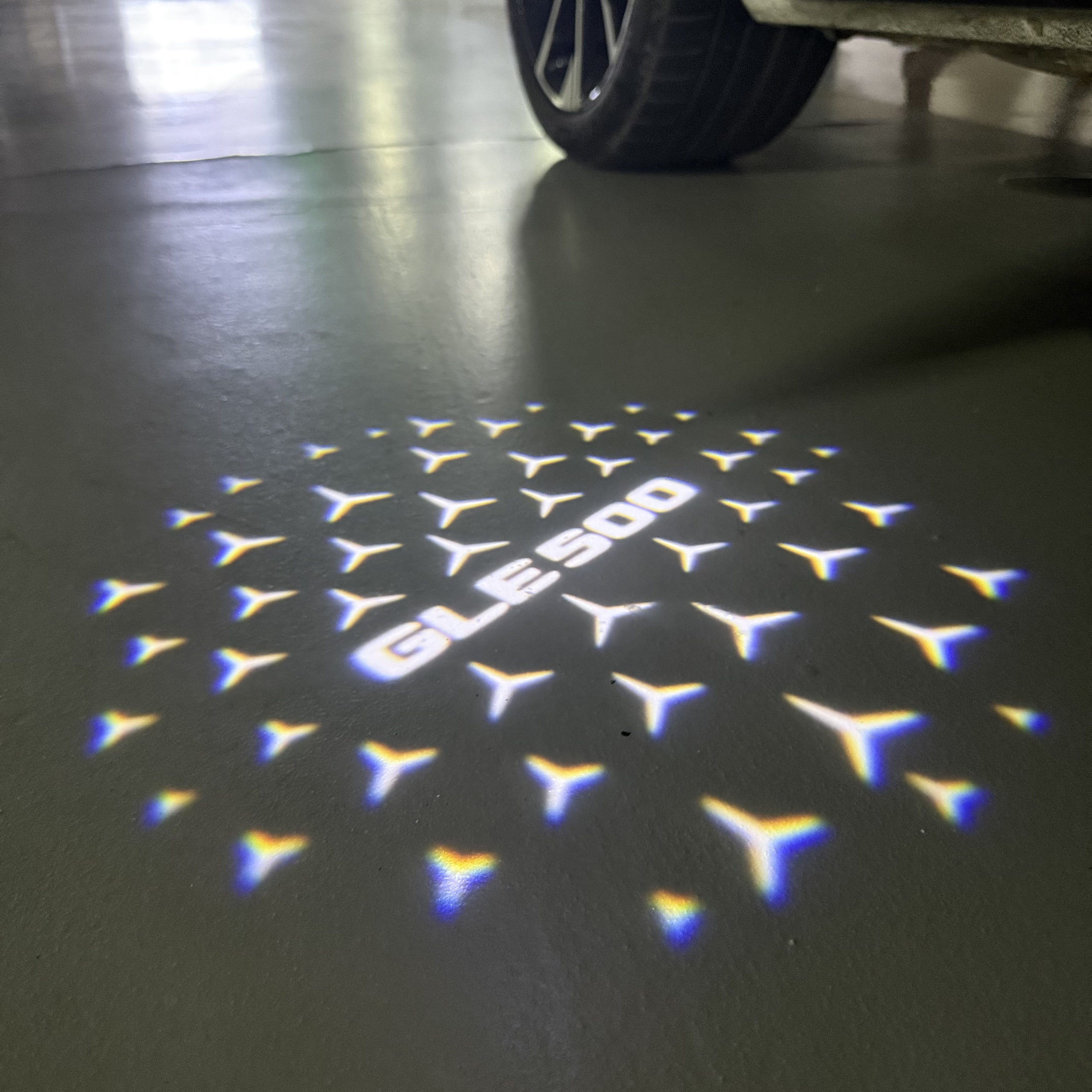 MERCEDES BENZ LOGO PROJECTOT LIGHTS Nr.03 (Menge 1 = 1 Sätze/2 Türleuchten)