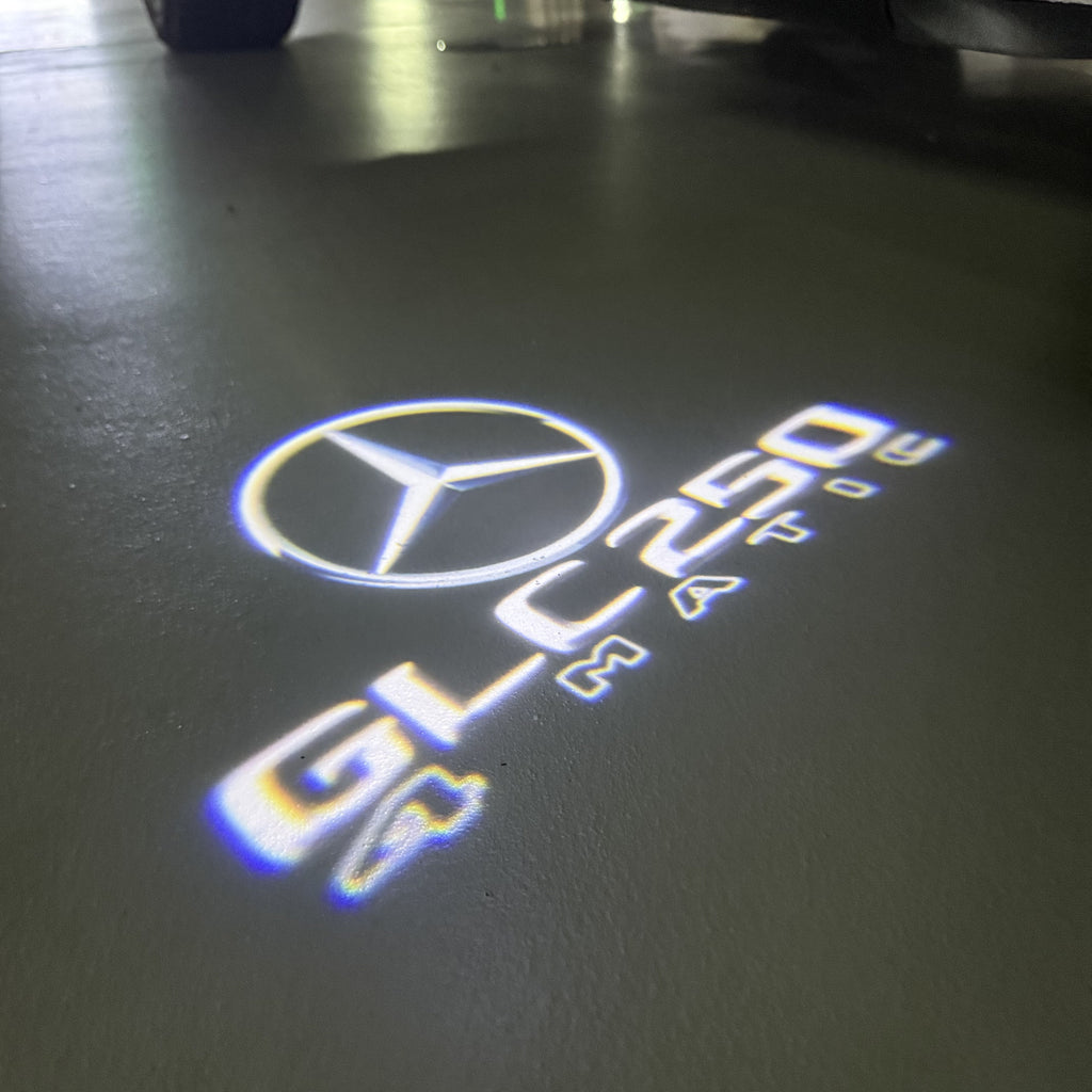 LUCI PROIETTORI LOGO MERCEDES BENZ Nr.03 (quantità 1 = 1 set / 2 luci porta)