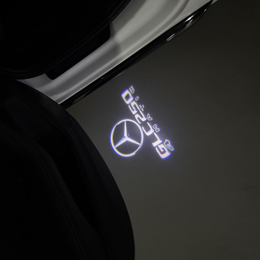 LUCI PROIETTORI LOGO MERCEDES BENZ Nr.03 (quantità 1 = 1 set / 2 luci porta)