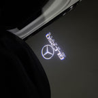 LUCI PROIETTORI LOGO MERCEDES BENZ Nr.03 (quantità 1 = 1 set / 2 luci porta)