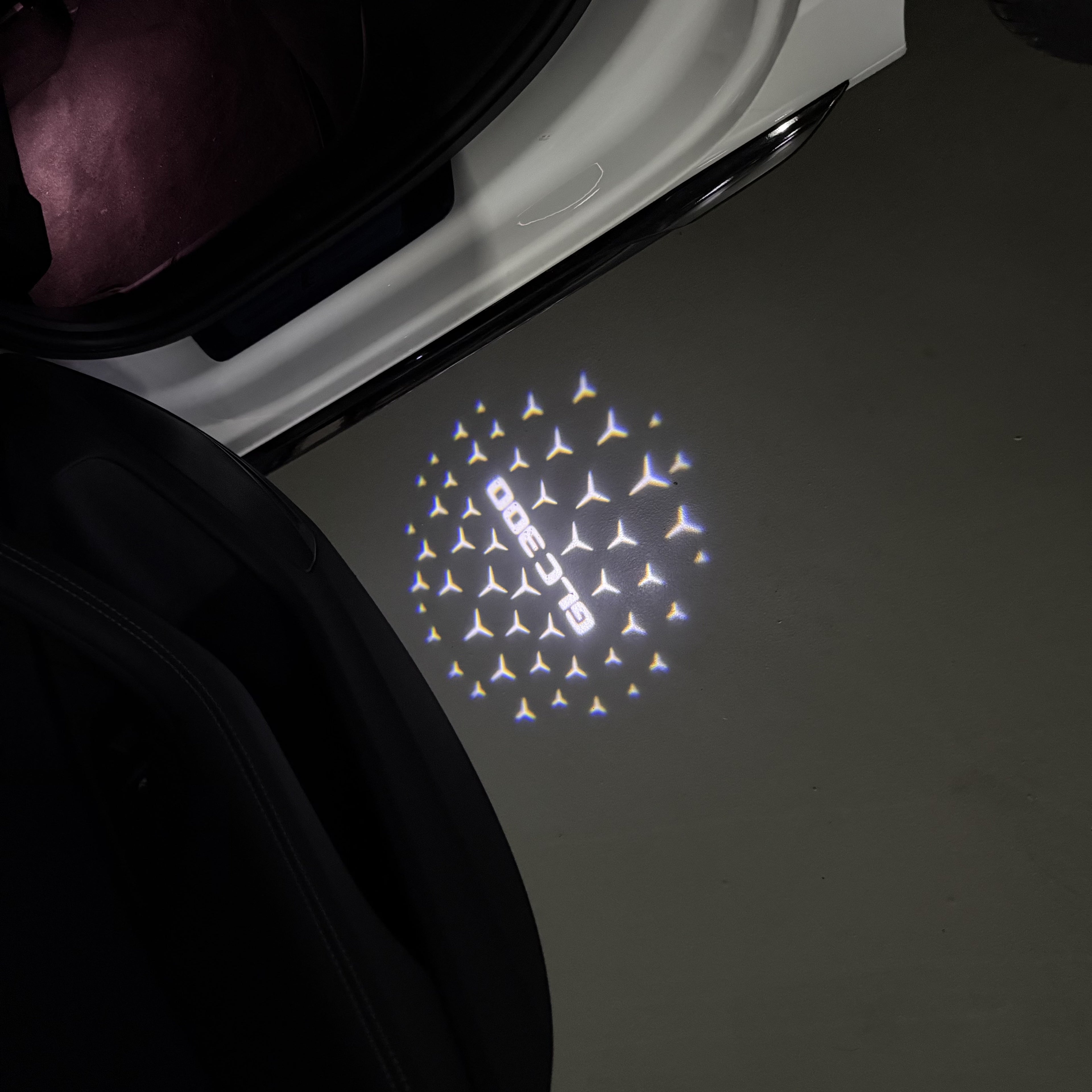 MERCEDES BENZ LOGO PROJECTOT LIGHTS Nr.03 (Menge 1 = 1 Sätze/2 Türleuchten)