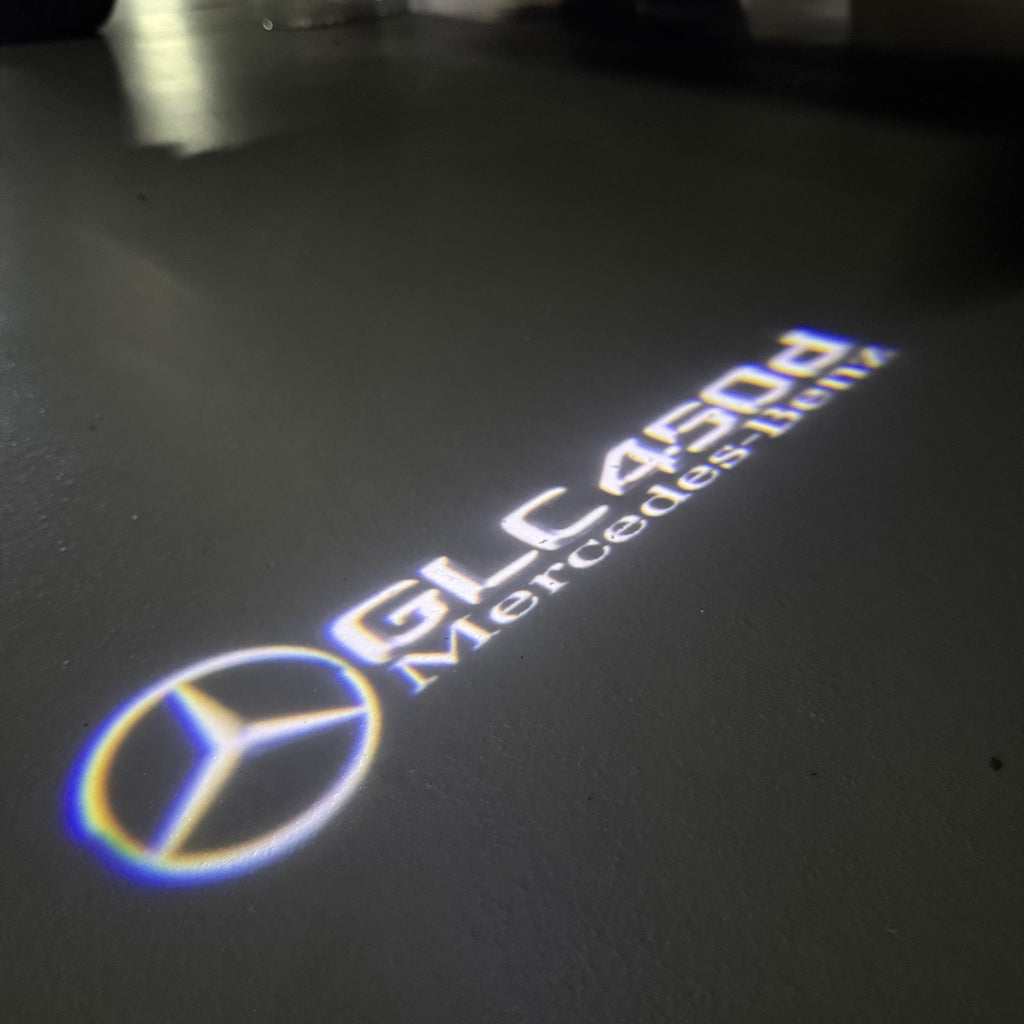 LUCI PROIETTORI LOGO MERCEDES BENZ Nr.03 (quantità 1 = 1 set / 2 luci porta)