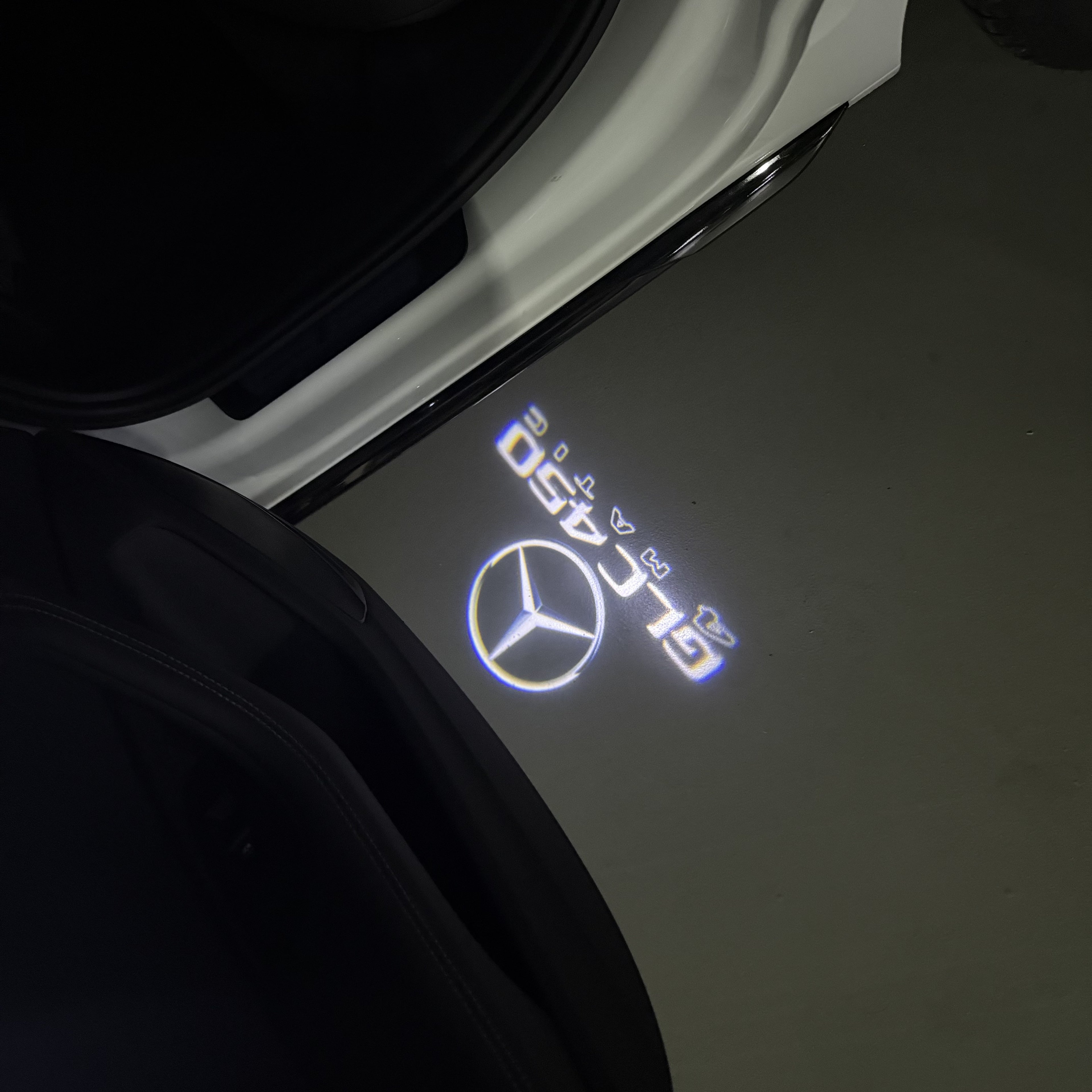 MERCEDES BENZ LOGO PROJECTOT LIGHTS Nr.03 (Menge 1 = 1 Sätze/2 Türleuchten)