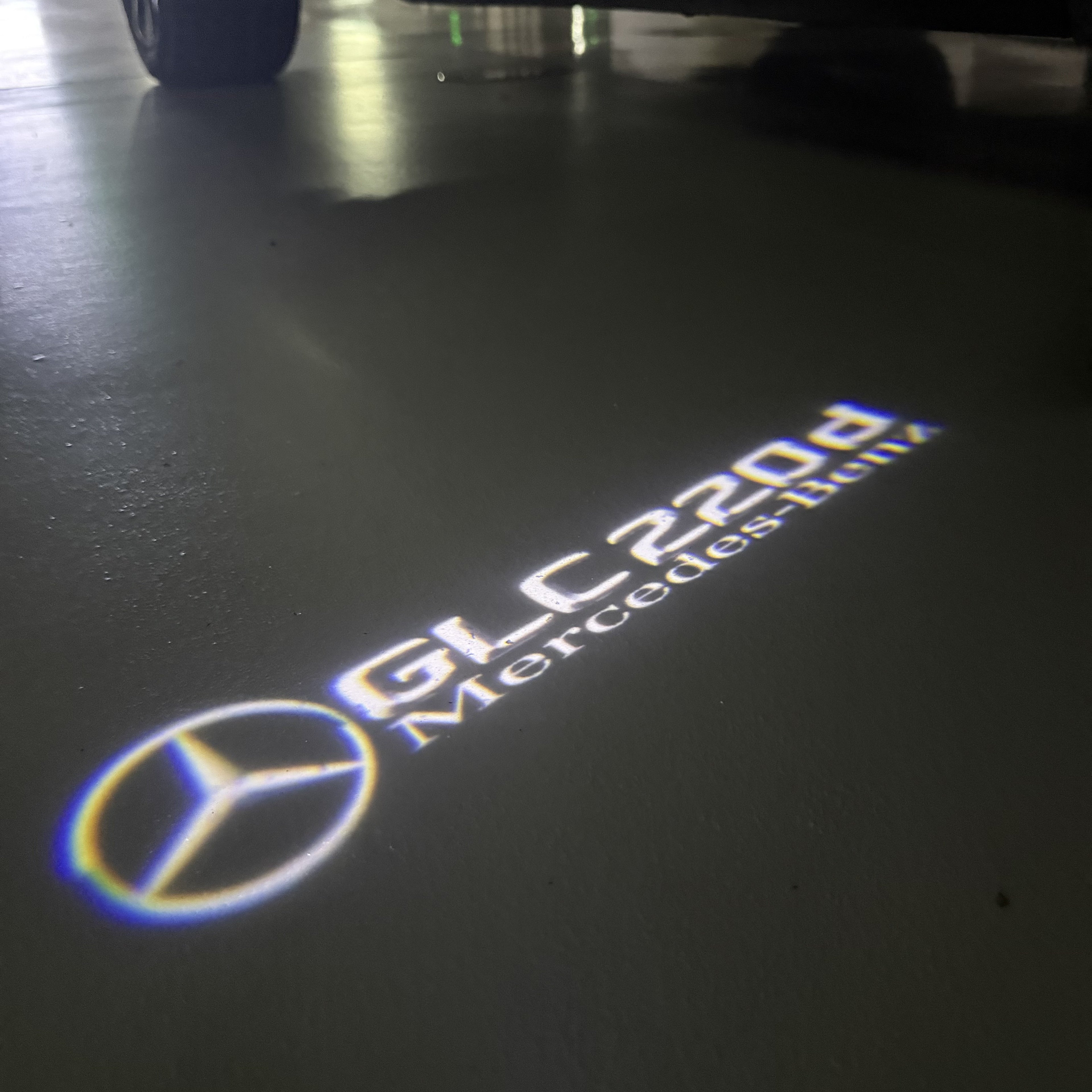 LUCI PROIETTORI LOGO MERCEDES BENZ Nr.03 (quantità 1 = 1 set / 2 luci porta)