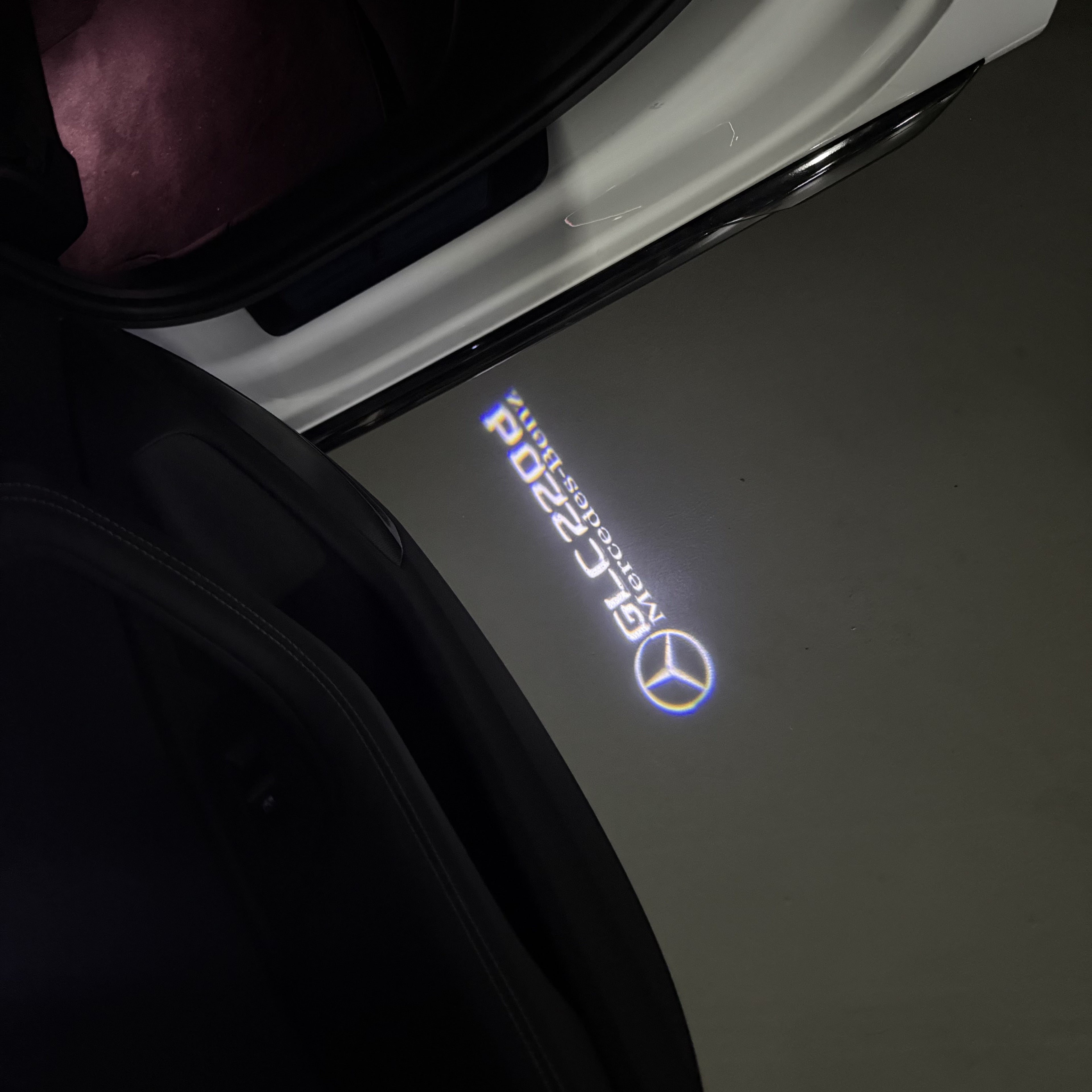 LUCI PROIETTORI LOGO MERCEDES BENZ Nr.03 (quantità 1 = 1 set / 2 luci porta)