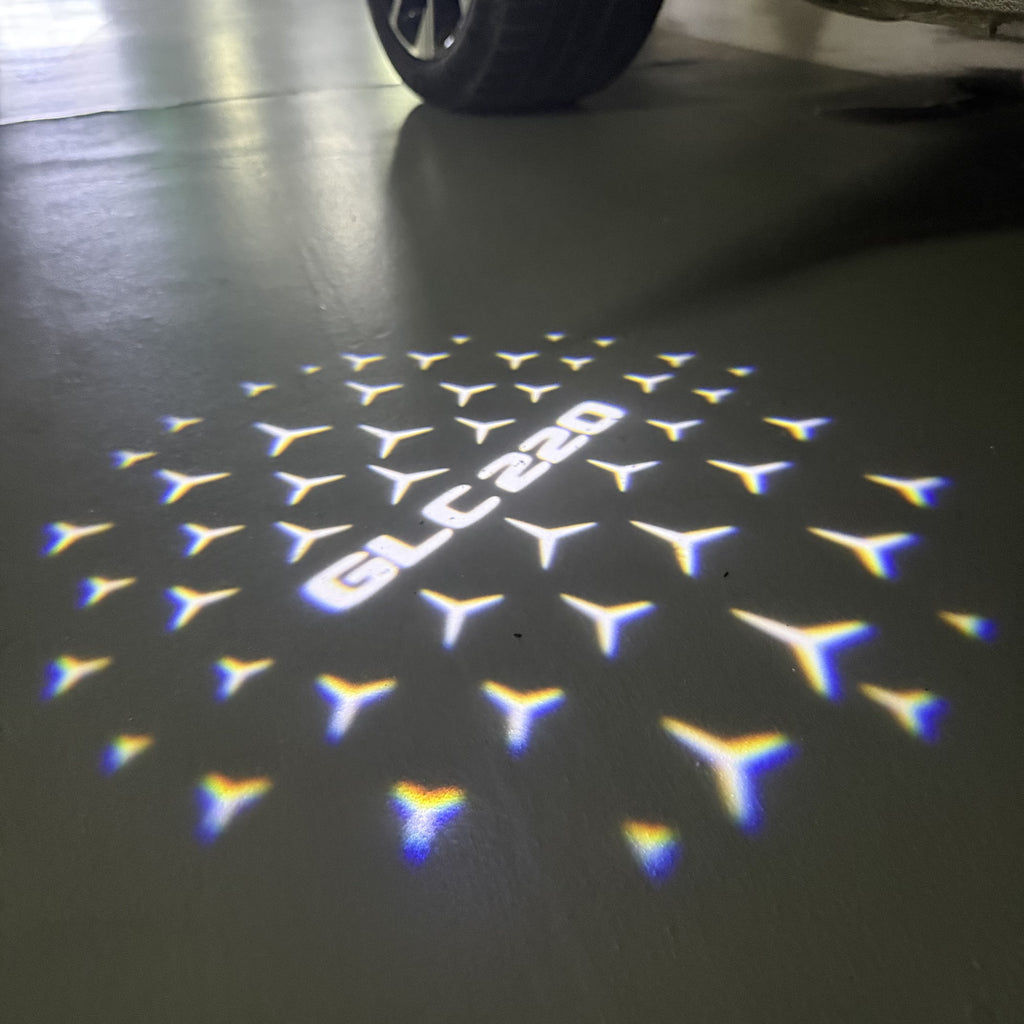 MERCEDES BENZ LOGO PROJECTOT LIGHTS Nr.03 (Menge 1 = 1 Sätze/2 Türleuchten)