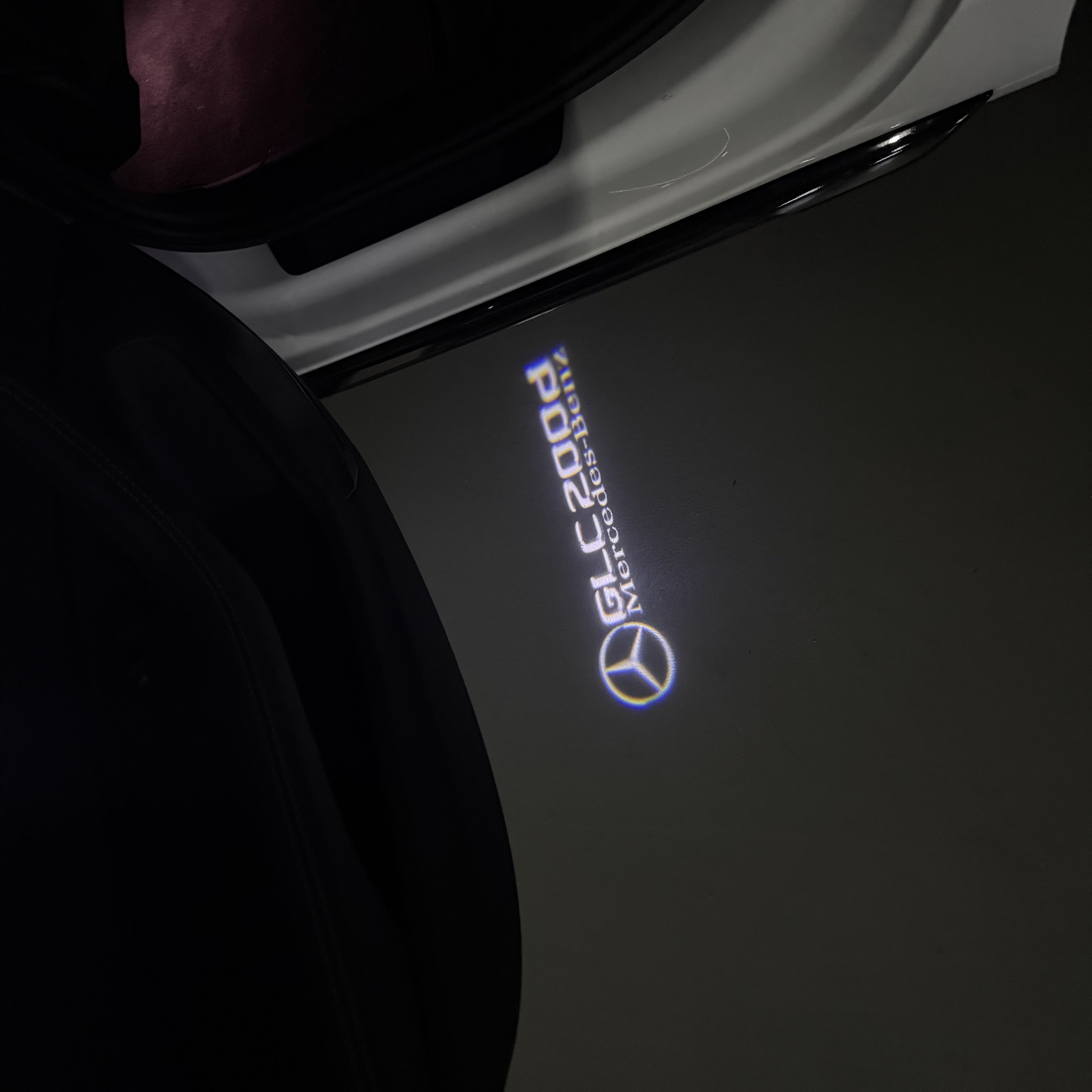 LUCI PROIETTORI LOGO MERCEDES BENZ Nr.03 (quantità 1 = 1 set / 2 luci porta)