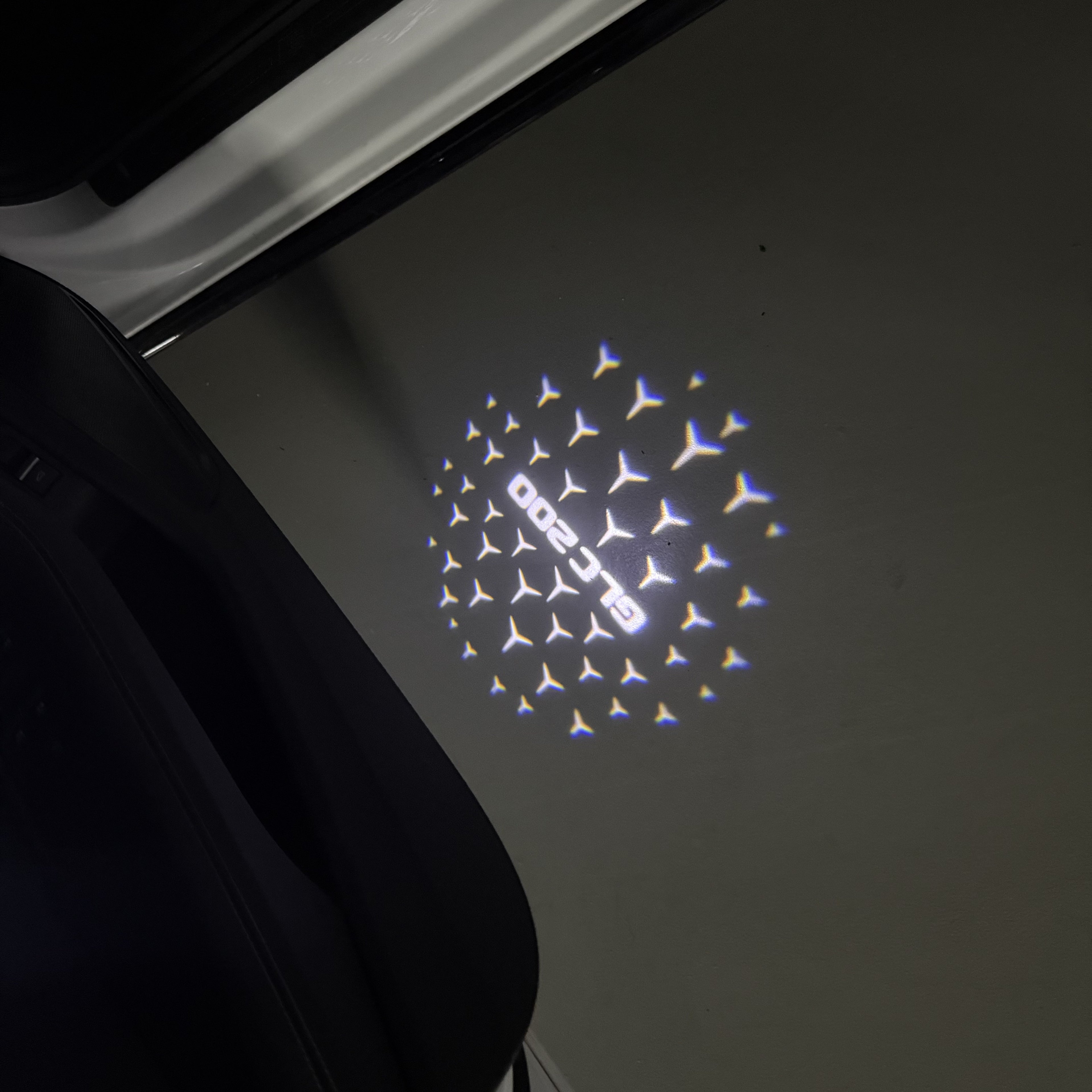 LUCI PROIETTORI LOGO MERCEDES BENZ Nr.03 (quantità 1 = 1 set / 2 luci porta)