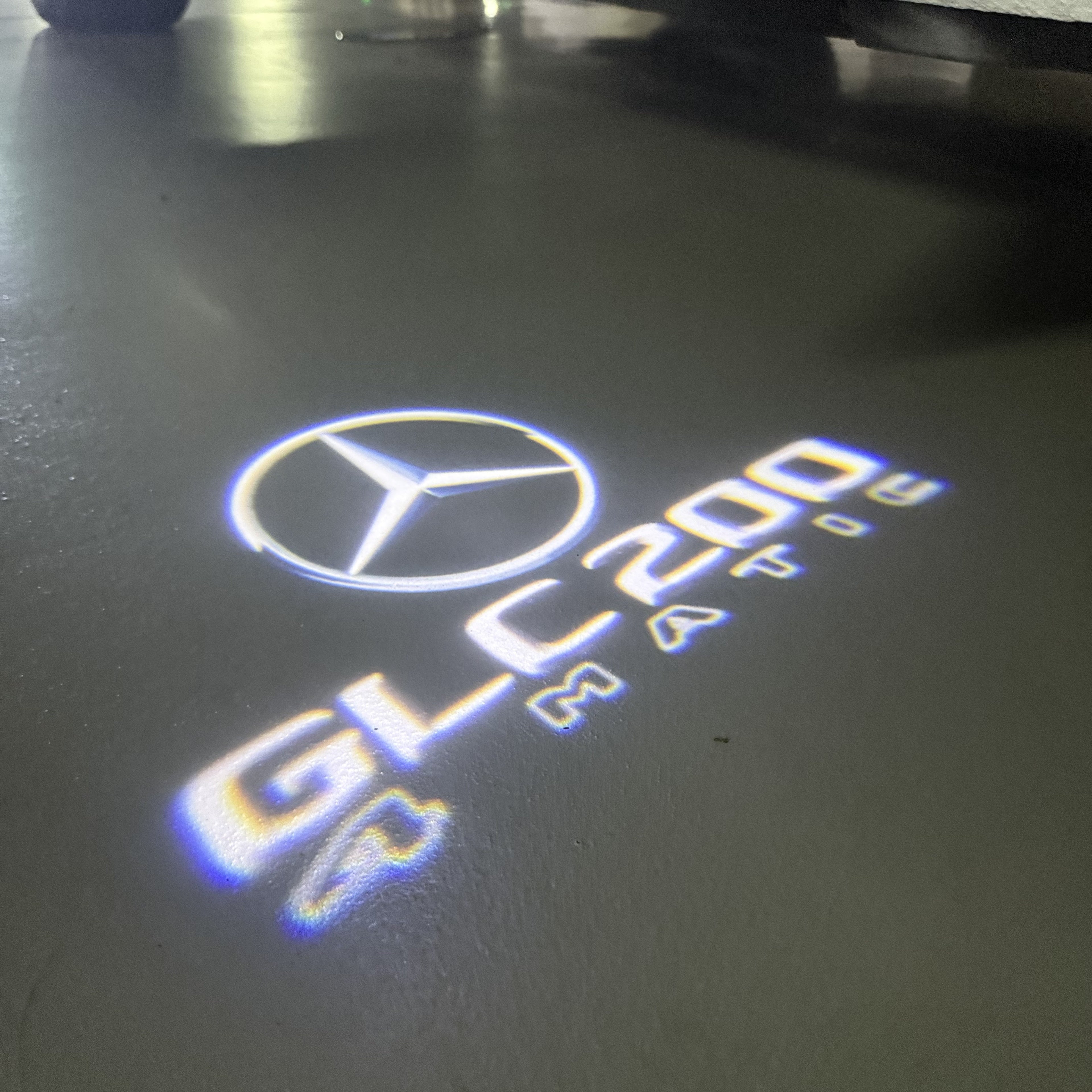LUCI PROIETTORI LOGO MERCEDES BENZ Nr.03 (quantità 1 = 1 set / 2 luci porta)