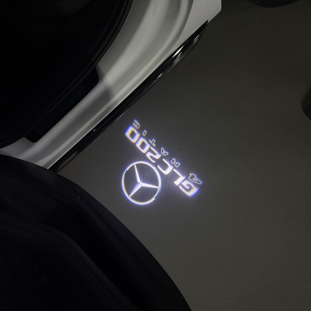 MERCEDES BENZ LOGO PROJECTOT LIGHTS Nr.03 (Menge 1 = 1 Sätze/2 Türleuchten)