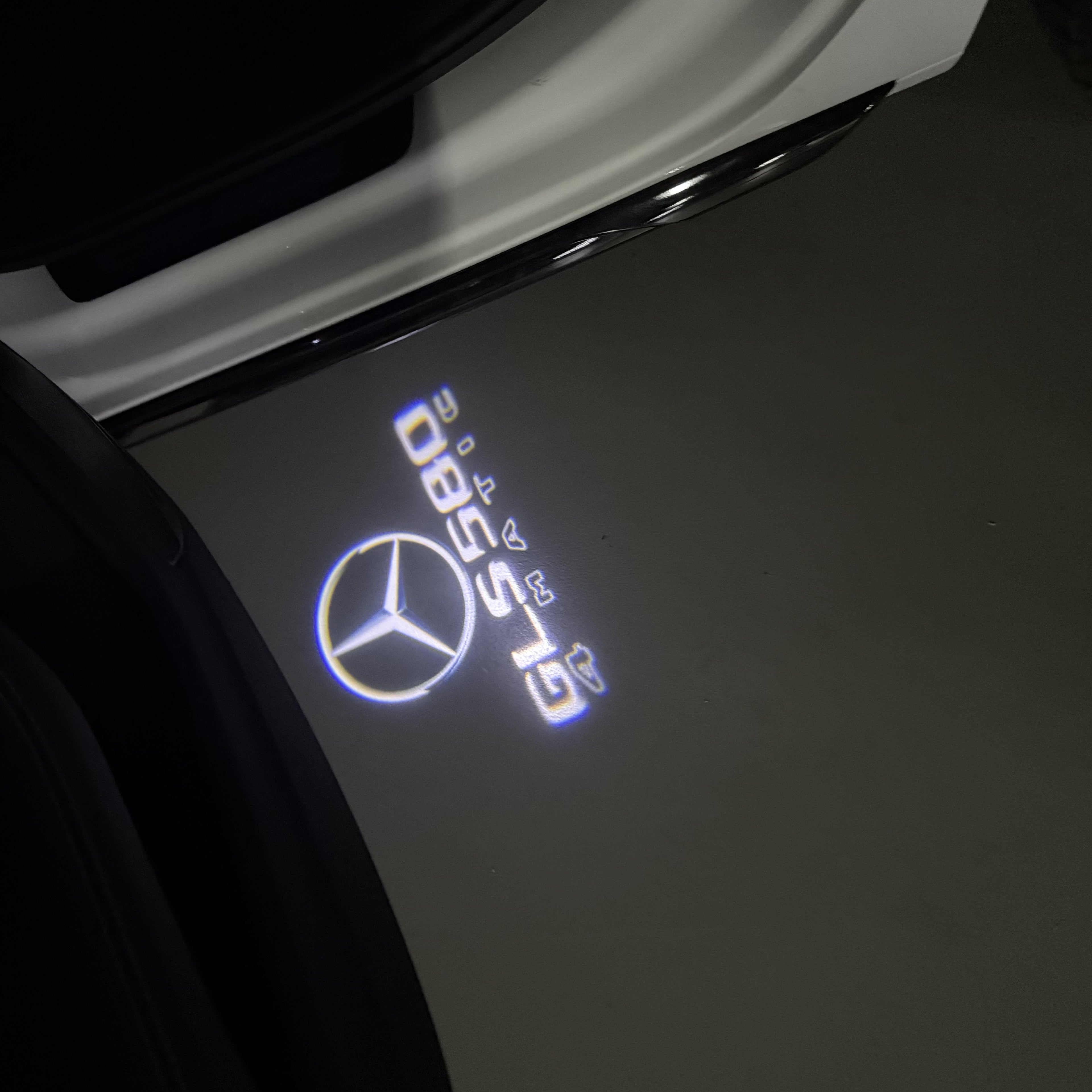 MERCEDES BENZ LOGO PROJECTOT LIGHTS Nr.03 (Menge 1 = 1 Sätze/2 Türleuchten)