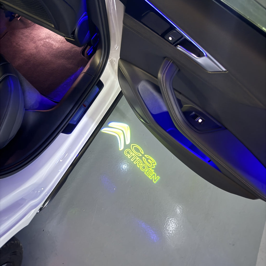 ÉCLAIRAGE DE PROJECTEUR BMW M3 LOGO Nr.24 (quantité 1 = 1 jeux / 2 feux de porte)