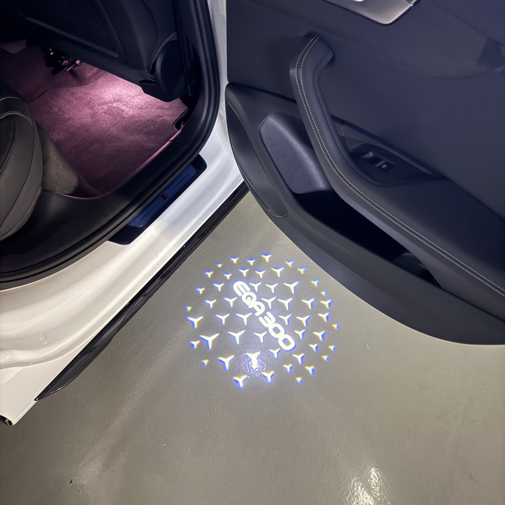 LUCI PROIETTORI LOGO MERCEDES BENZ Nr.03 (quantità 1 = 1 set / 2 luci porta)