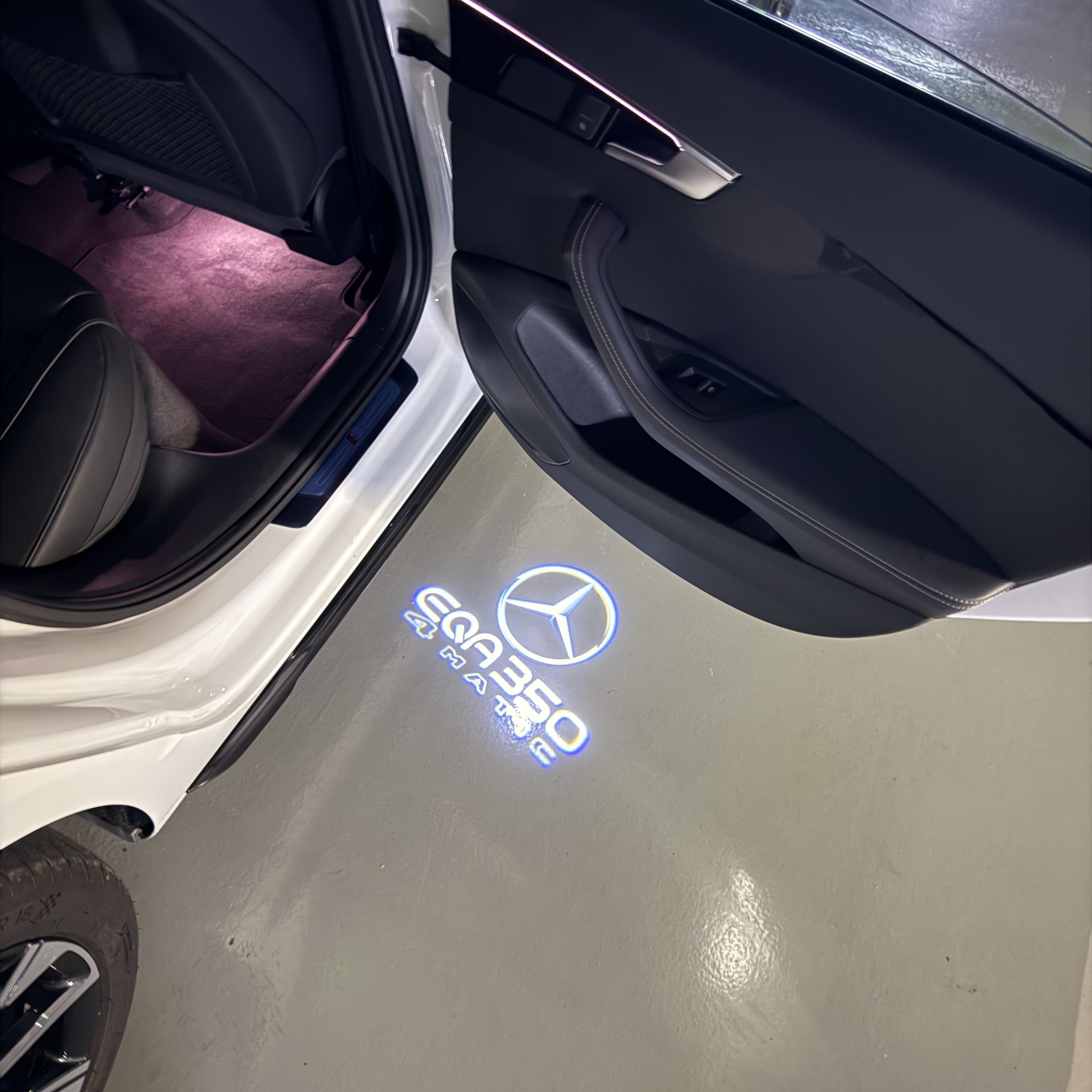 MERCEDES BENZ LOGO PROJECTOT LIGHTS Nr.03 (Menge 1 = 1 Sätze/2 Türleuchten)
