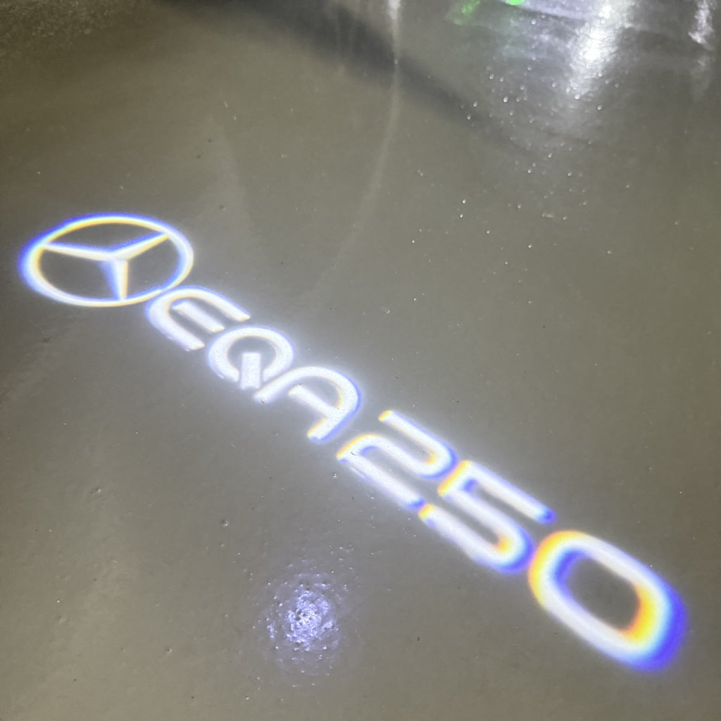LUCI PROIETTORI LOGO MERCEDES BENZ Nr.03 (quantità 1 = 1 set / 2 luci porta)