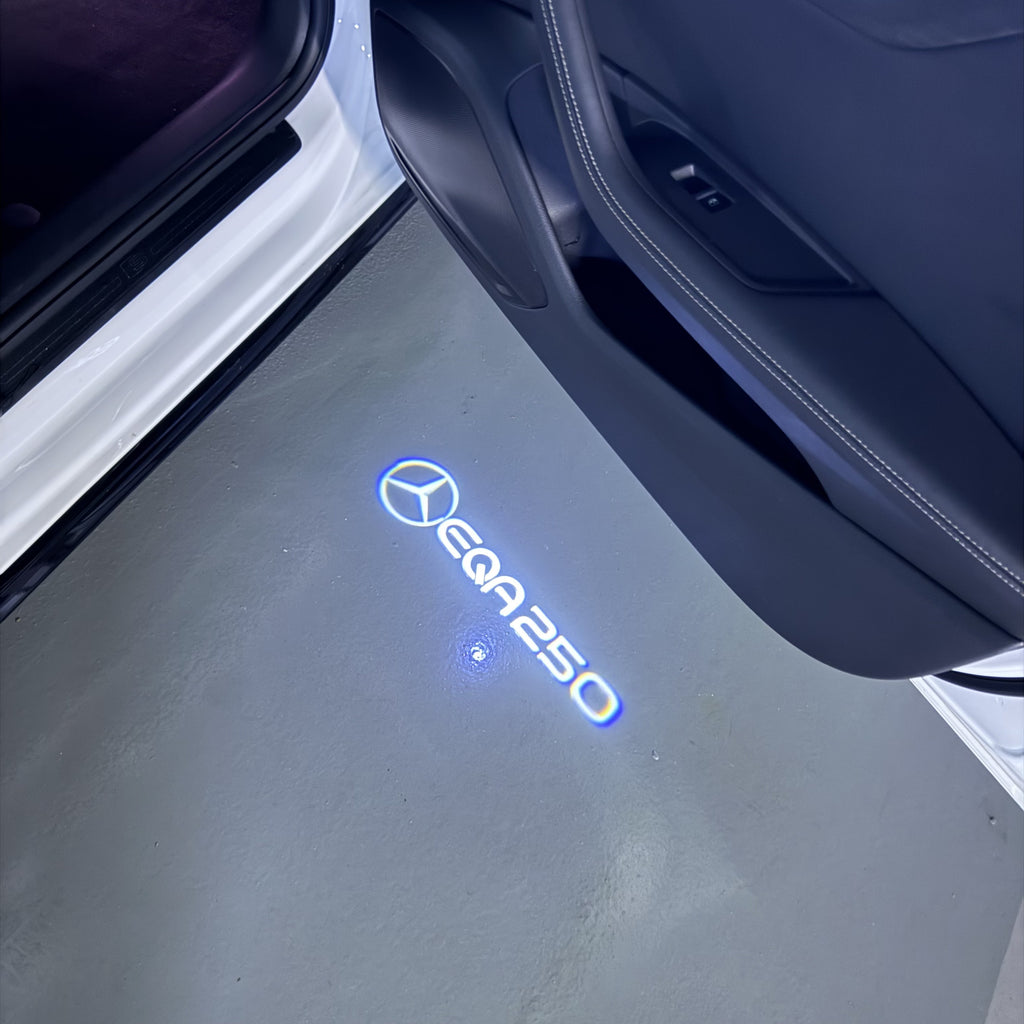 LUCI PROIETTORI LOGO MERCEDES BENZ Nr.03 (quantità 1 = 1 set / 2 luci porta)