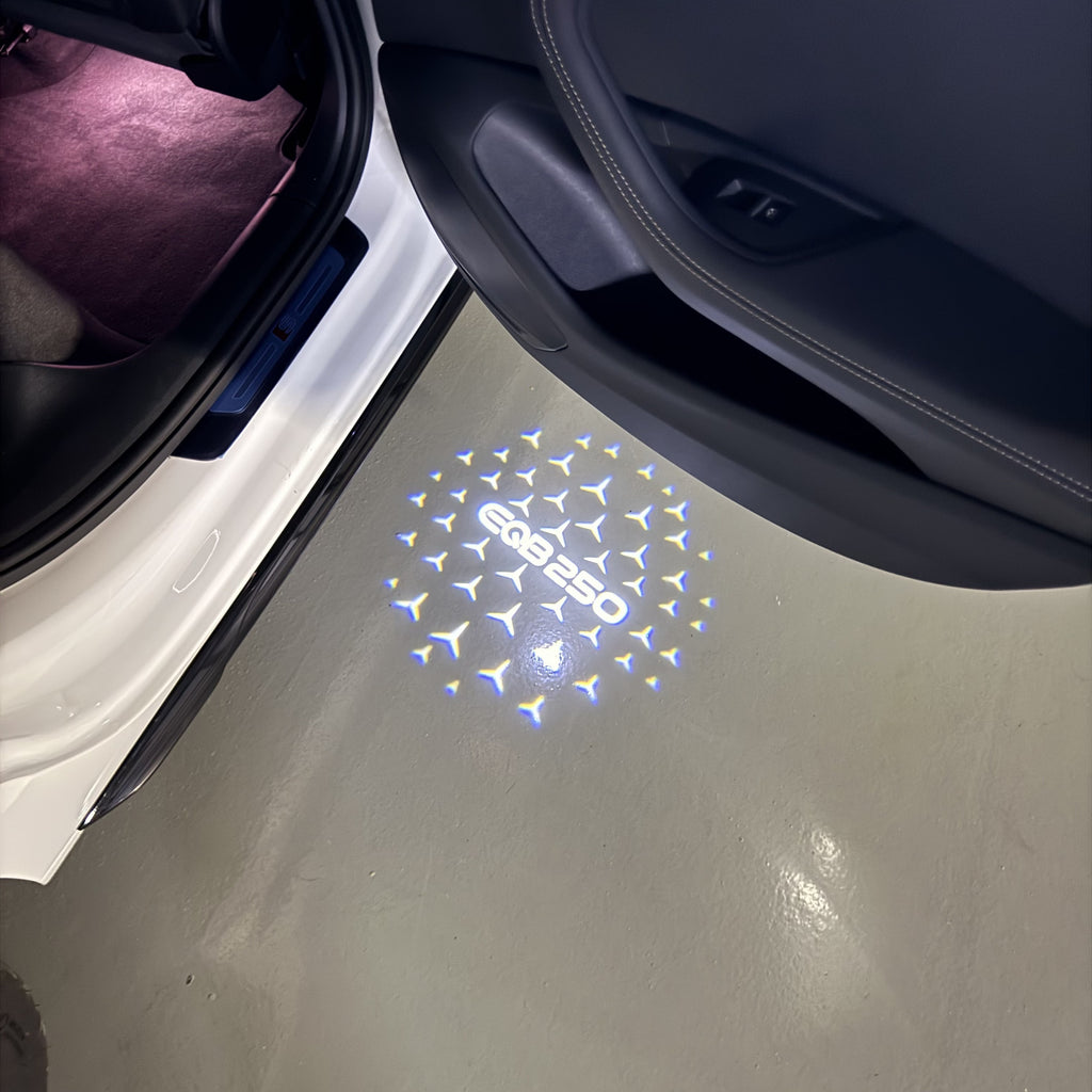 LUCI PROIETTORI LOGO MERCEDES BENZ Nr.03 (quantità 1 = 1 set / 2 luci porta)