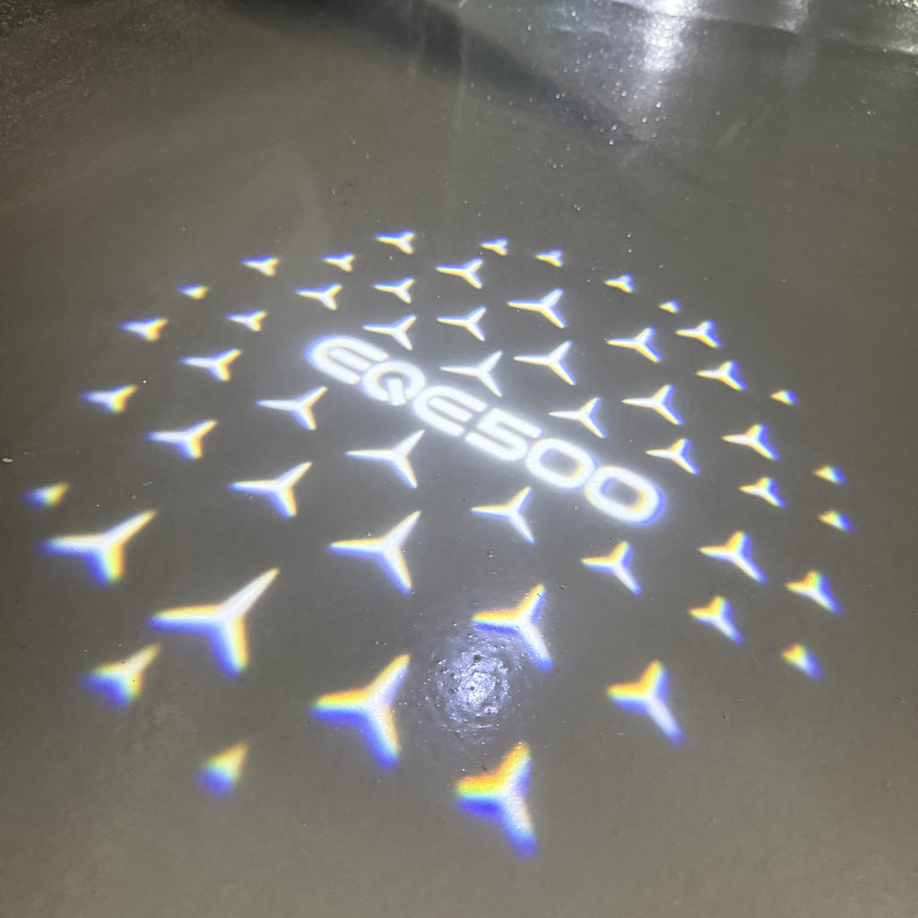 LUCI PROIETTORI LOGO MERCEDES BENZ Nr.03 (quantità 1 = 1 set / 2 luci porta)