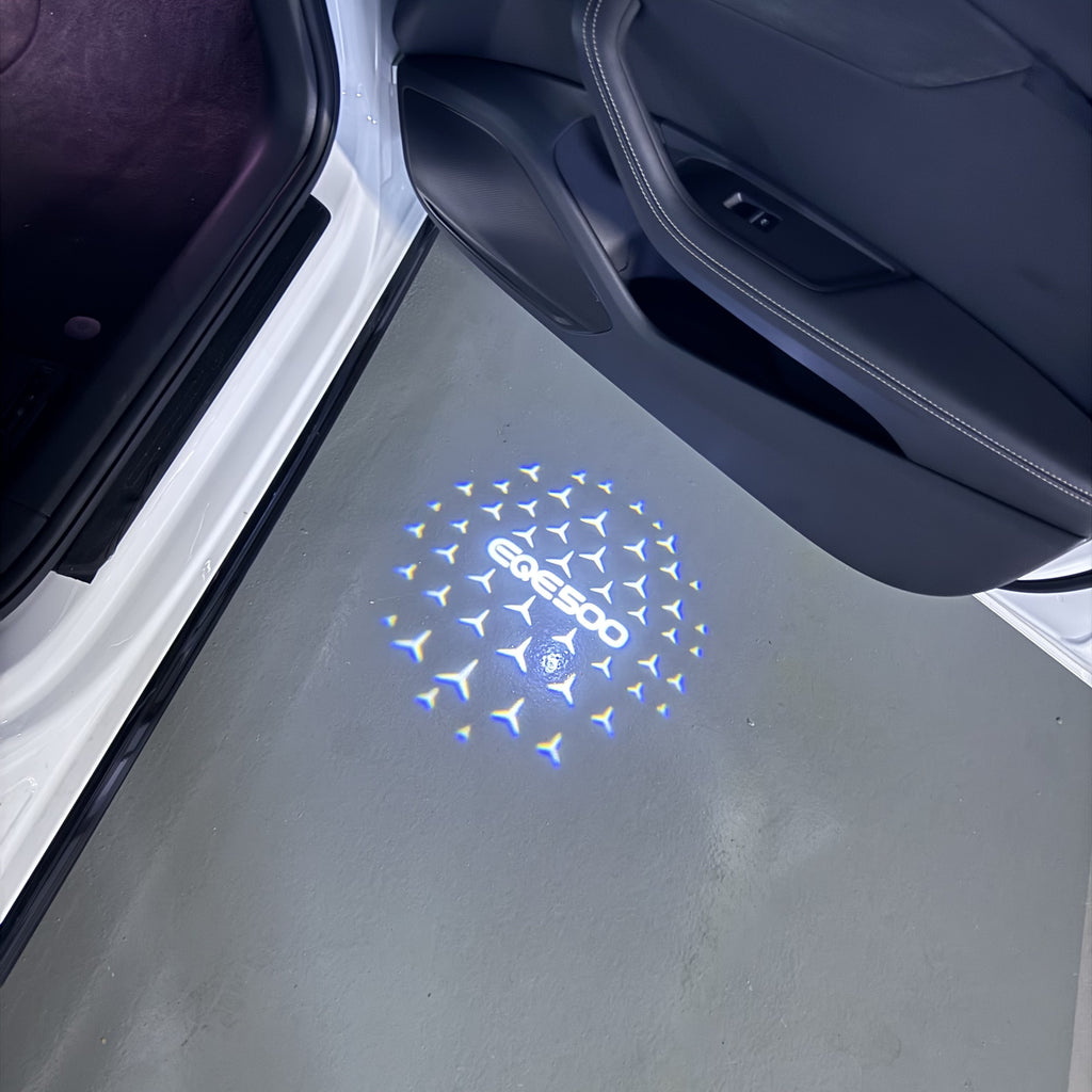 LUCI PROIETTORI LOGO MERCEDES BENZ Nr.03 (quantità 1 = 1 set / 2 luci porta)