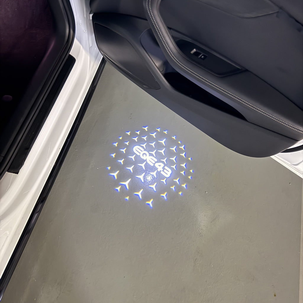 LUCI PROIETTORI LOGO MERCEDES BENZ Nr.03 (quantità 1 = 1 set / 2 luci porta)