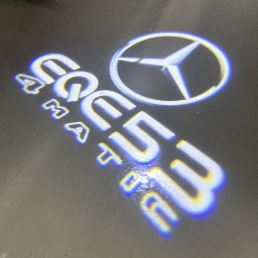LUCI PROIETTORI LOGO MERCEDES BENZ Nr.03 (quantità 1 = 1 set / 2 luci porta)