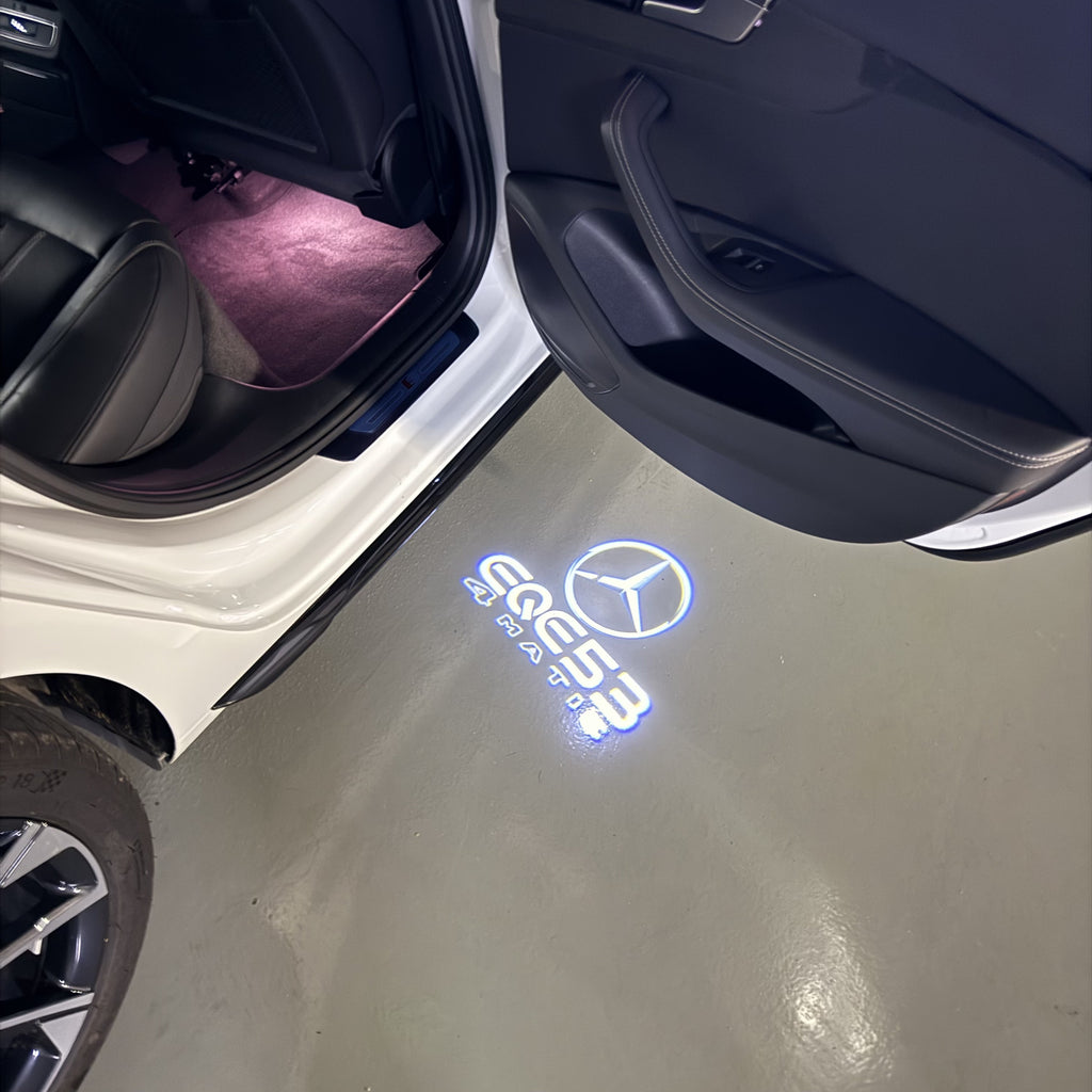 LUCI PROIETTORI LOGO MERCEDES BENZ Nr.03 (quantità 1 = 1 set / 2 luci porta)