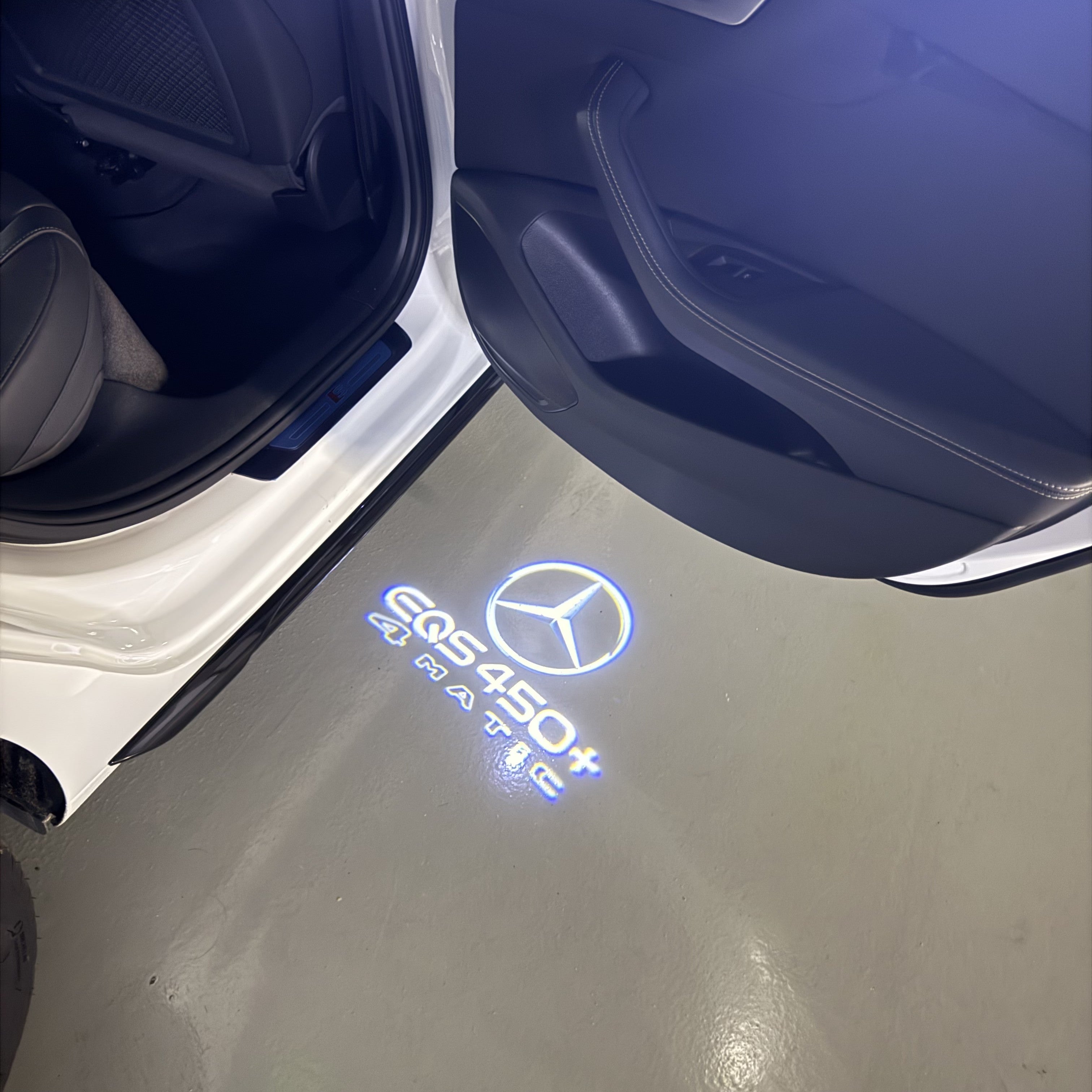 LUCI PROIETTORI LOGO MERCEDES BENZ Nr.03 (quantità 1 = 1 set / 2 luci porta)