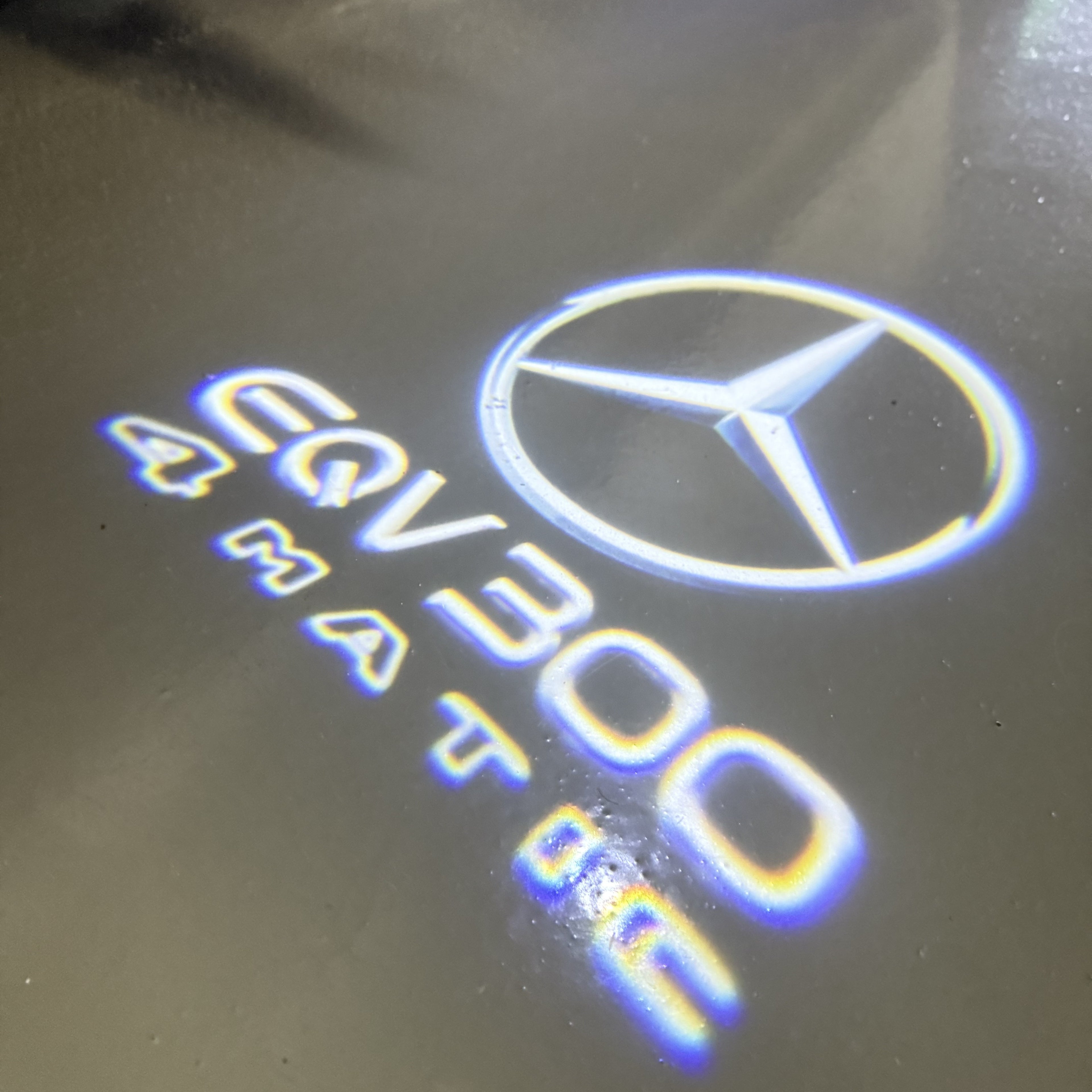 أضواء بروجكتور شعار MERCEDES BENZ رقم 03 (الكمية 1 = 1 مجموعة / 2 أضواء باب)