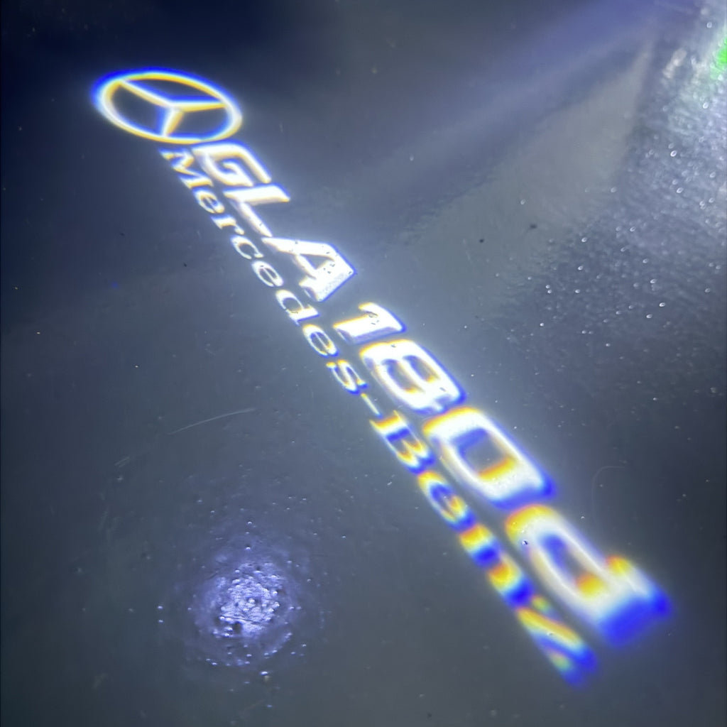 LUCI PROIETTORI LOGO MERCEDES BENZ Nr.03 (quantità 1 = 1 set / 2 luci porta)