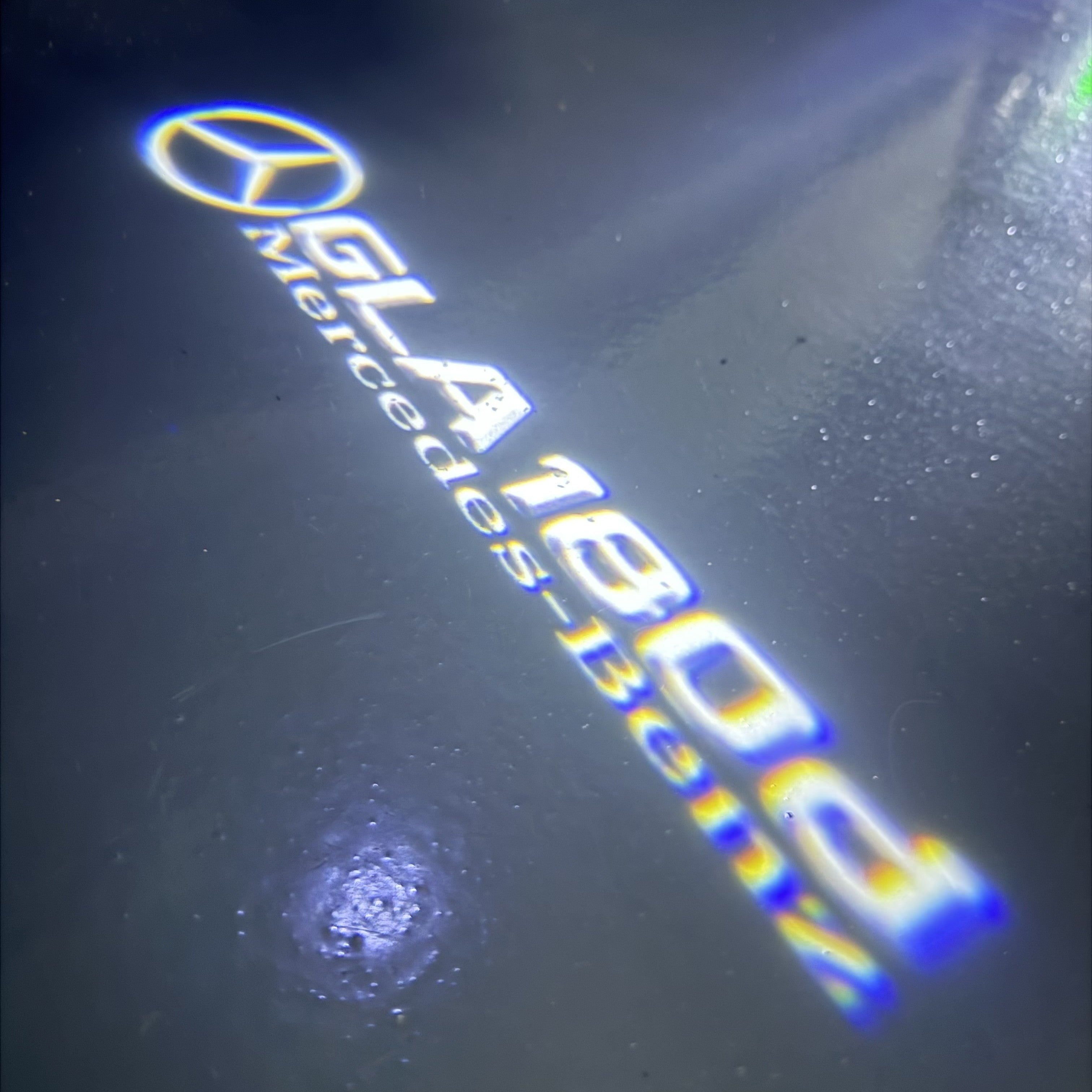 LUCI PROIETTORI LOGO MERCEDES BENZ Nr.03 (quantità 1 = 1 set / 2 luci porta)