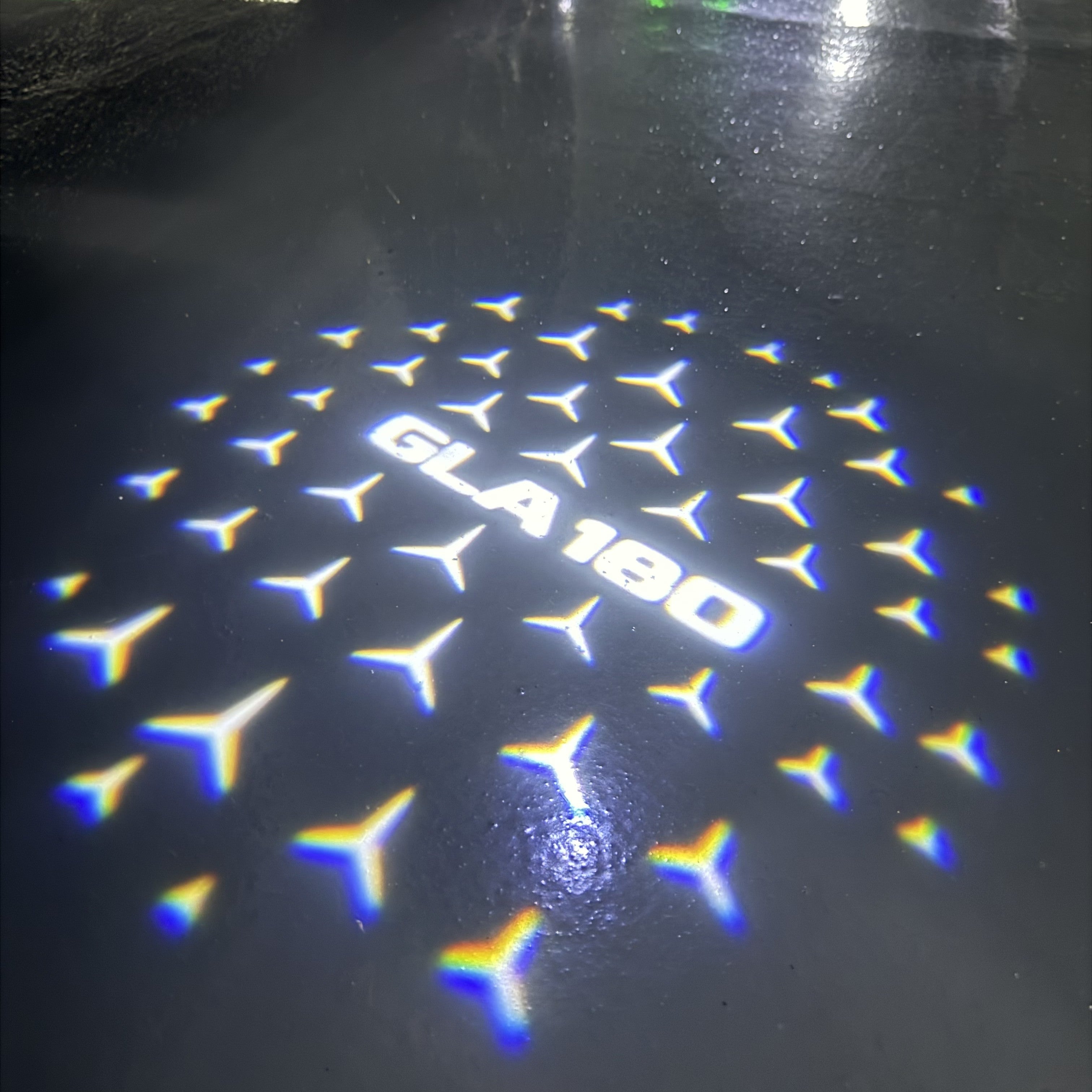 LUCI PROIETTORI LOGO MERCEDES BENZ Nr.03 (quantità 1 = 1 set / 2 luci porta)
