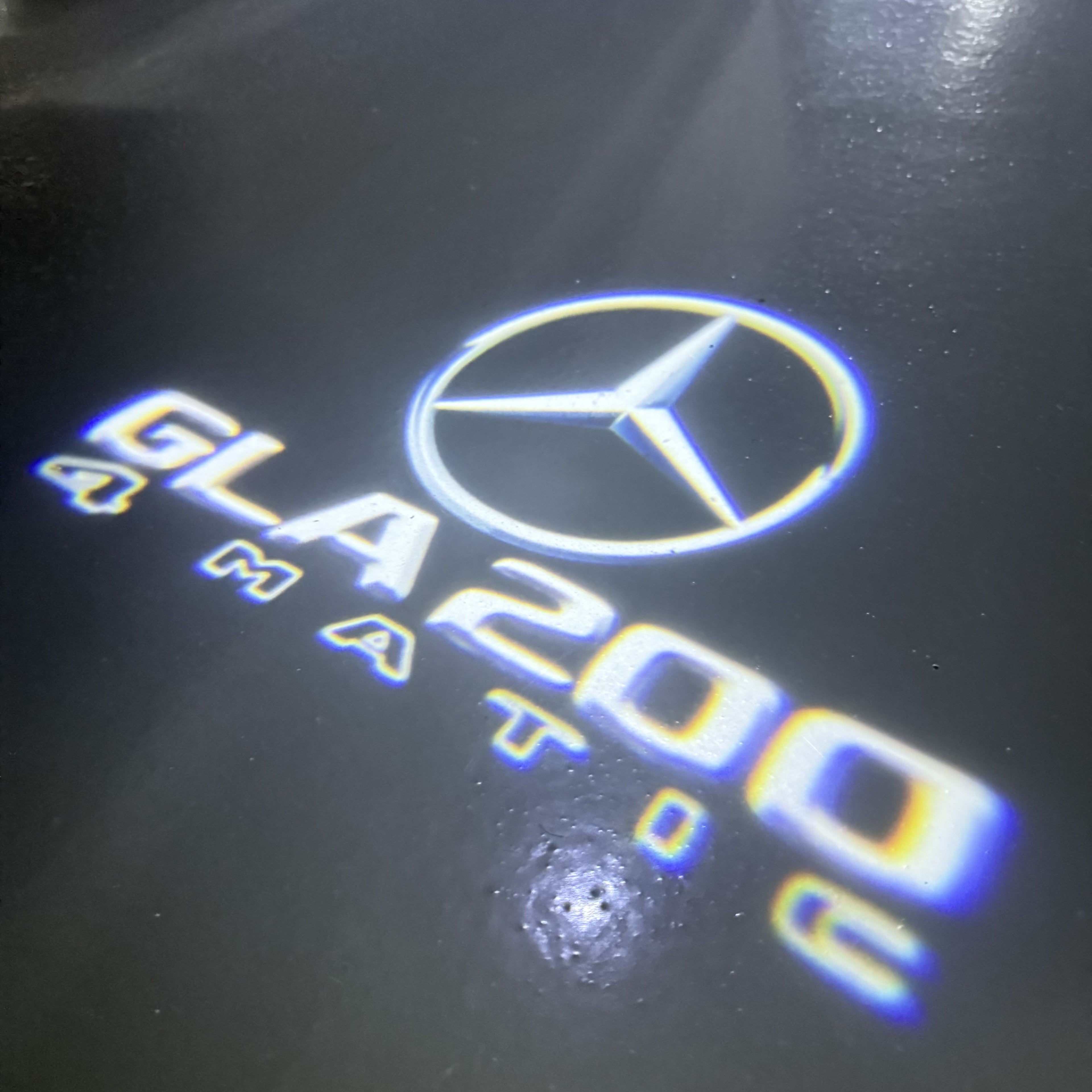LUCI PROIETTORI LOGO MERCEDES BENZ Nr.03 (quantità 1 = 1 set / 2 luci porta)