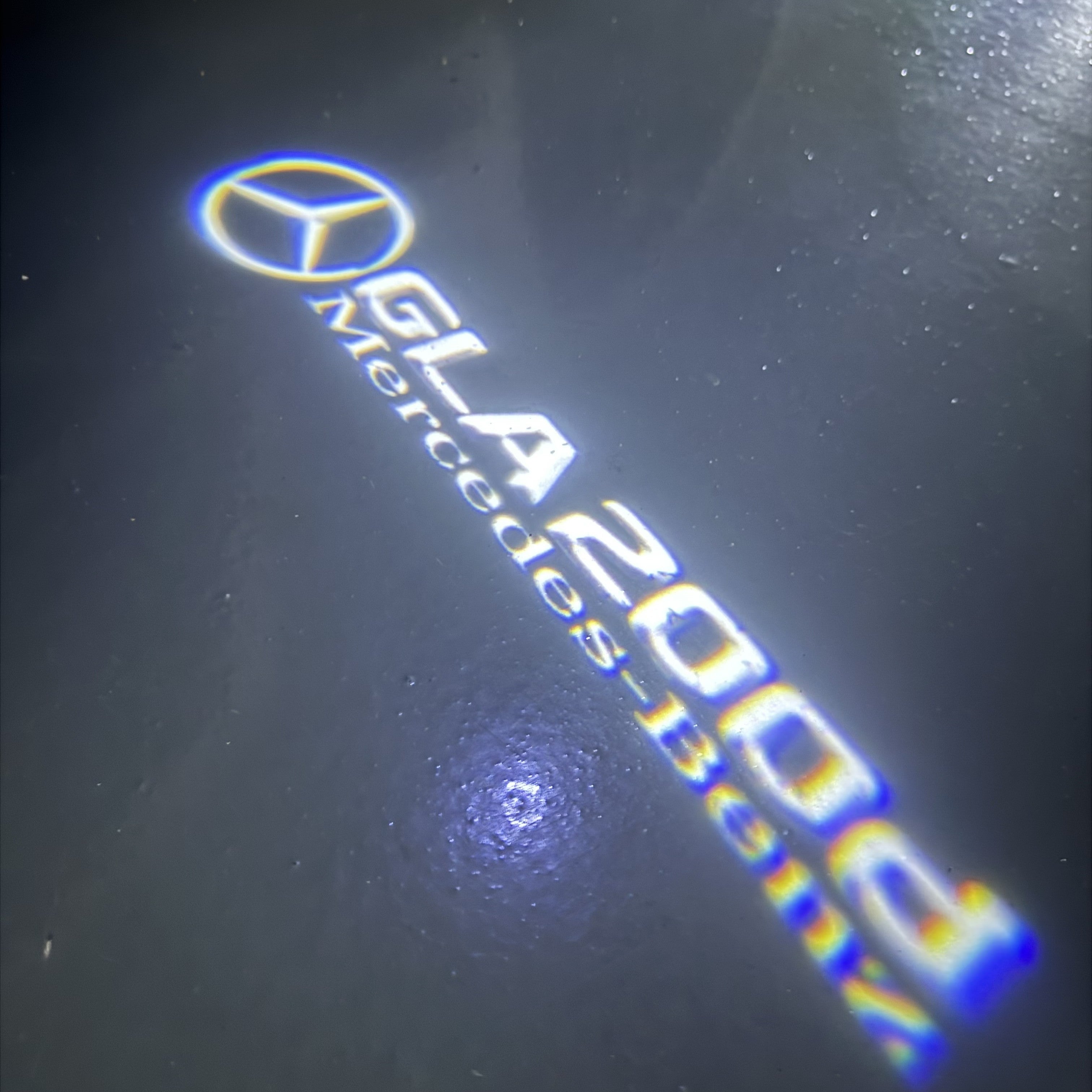 LUCI PROIETTORI LOGO MERCEDES BENZ Nr.03 (quantità 1 = 1 set / 2 luci porta)