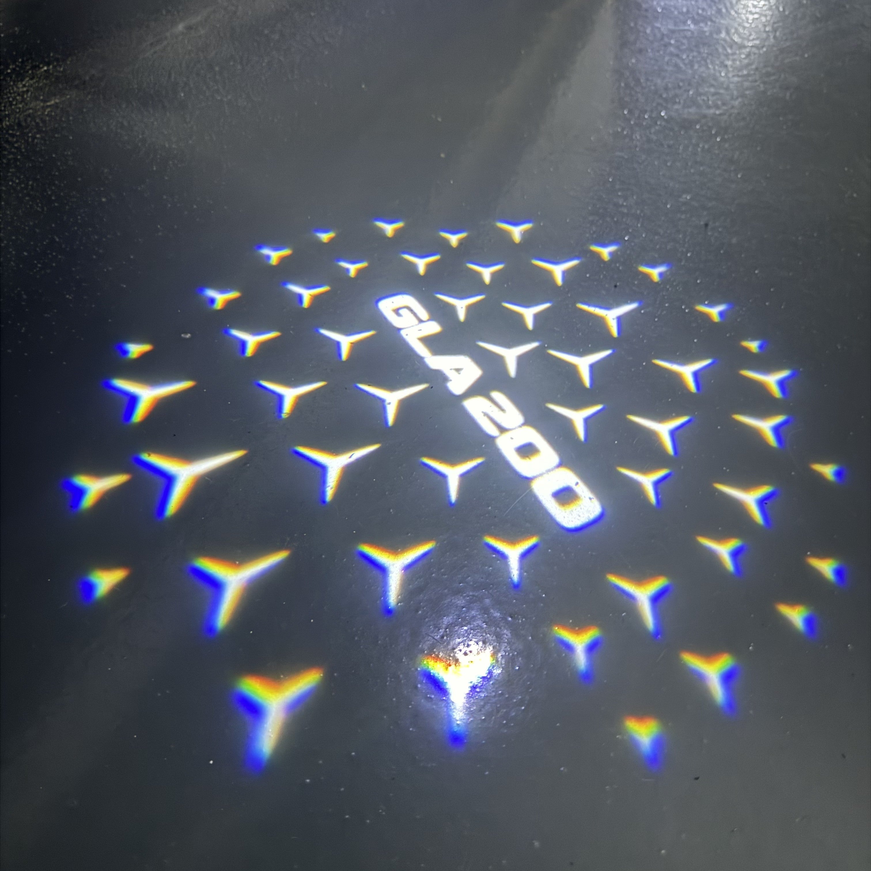 LUCI PROIETTORI LOGO MERCEDES BENZ Nr.03 (quantità 1 = 1 set / 2 luci porta)