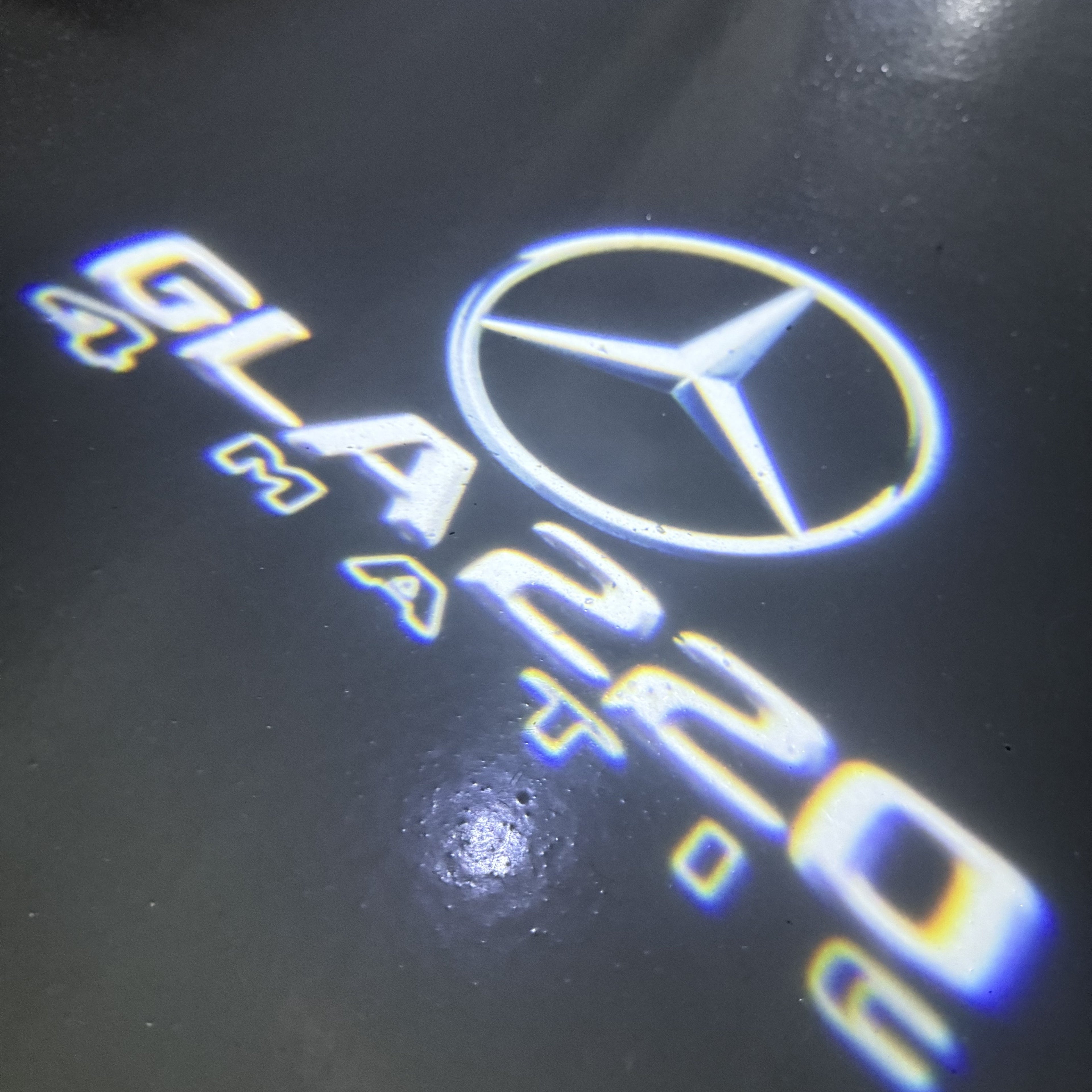 LUCI PROIETTORI LOGO MERCEDES BENZ Nr.03 (quantità 1 = 1 set / 2 luci porta)