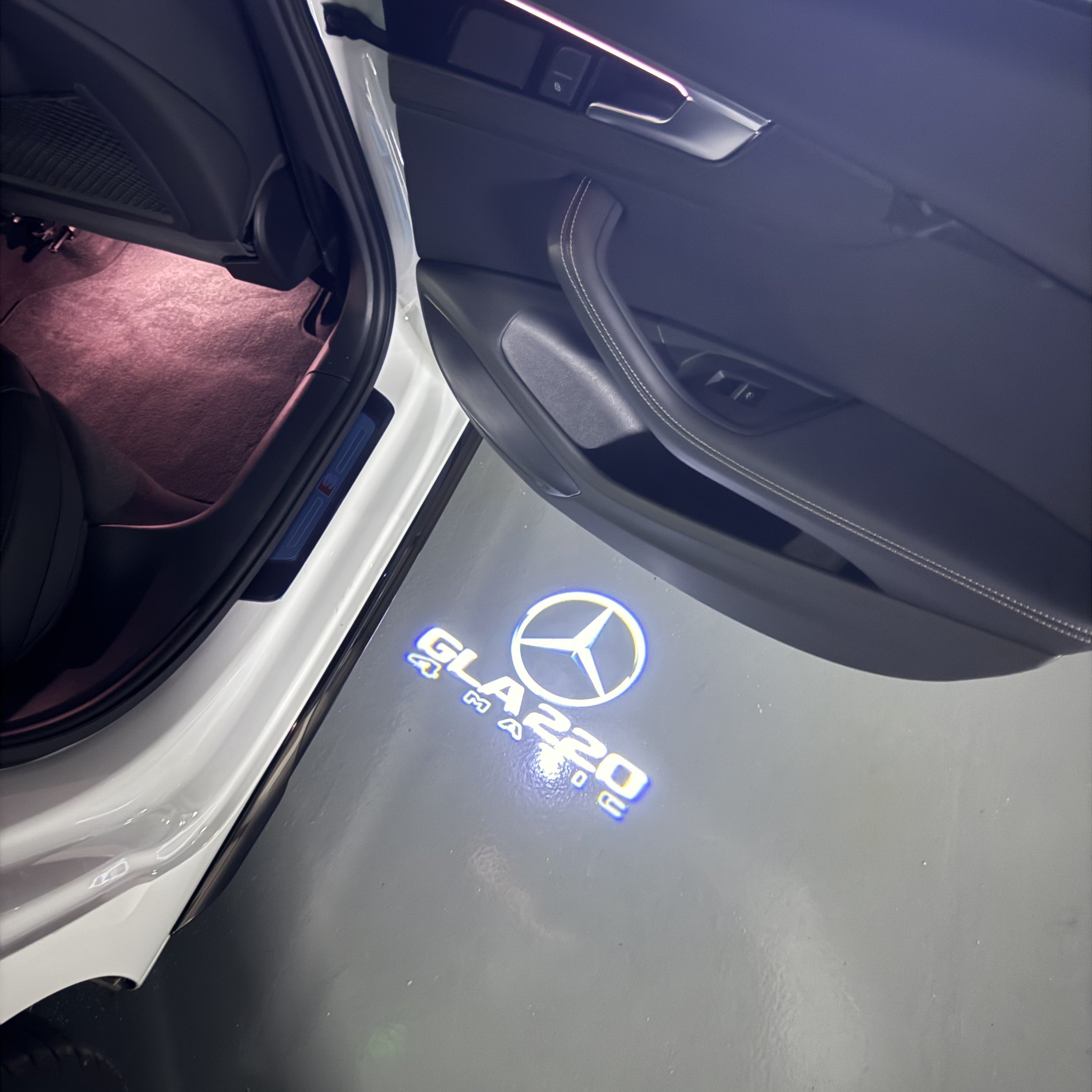 LUCI PROIETTORI LOGO MERCEDES BENZ Nr.03 (quantità 1 = 1 set / 2 luci porta)