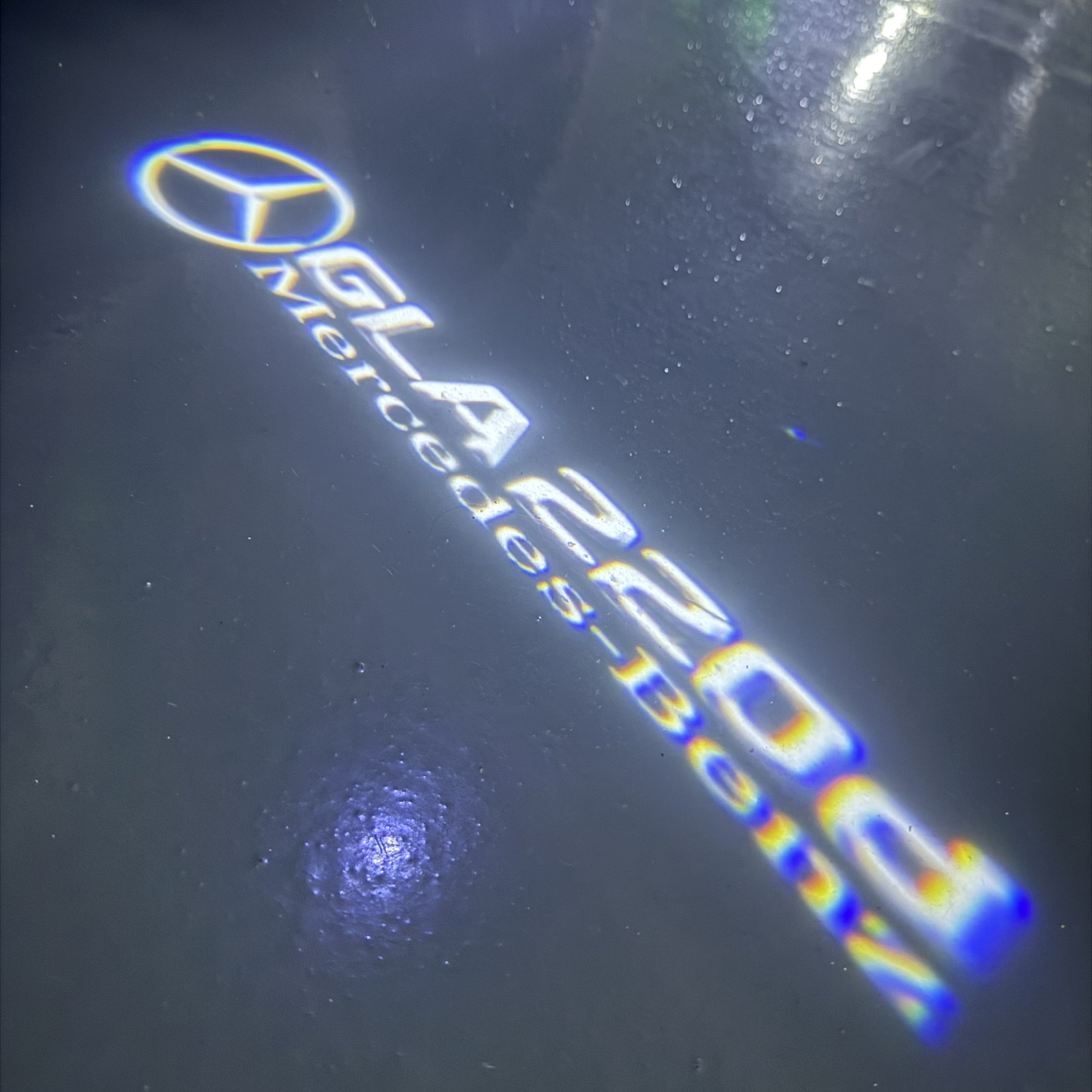 LUCI PROIETTORI LOGO MERCEDES BENZ Nr.03 (quantità 1 = 1 set / 2 luci porta)