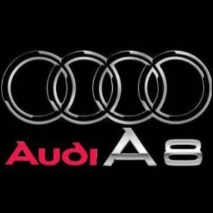AUDI LOGO PROJECTOT LIGHTS Nr.46 (الكمية 1 = 2 Logo Films /2 أضواء الباب)