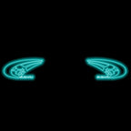 BRZ LOGO PROJECROTR LIGHTS Nr.03 (quantité 1 = 1 ensemble/2 feux de porte)