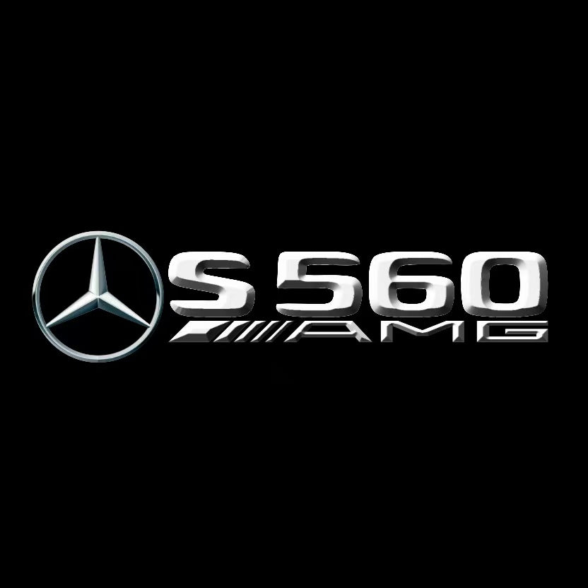 أضواء بروجكتور شعار MERCEDES BENZ رقم 03 (الكمية 1 = 1 مجموعة / 2 أضواء باب)