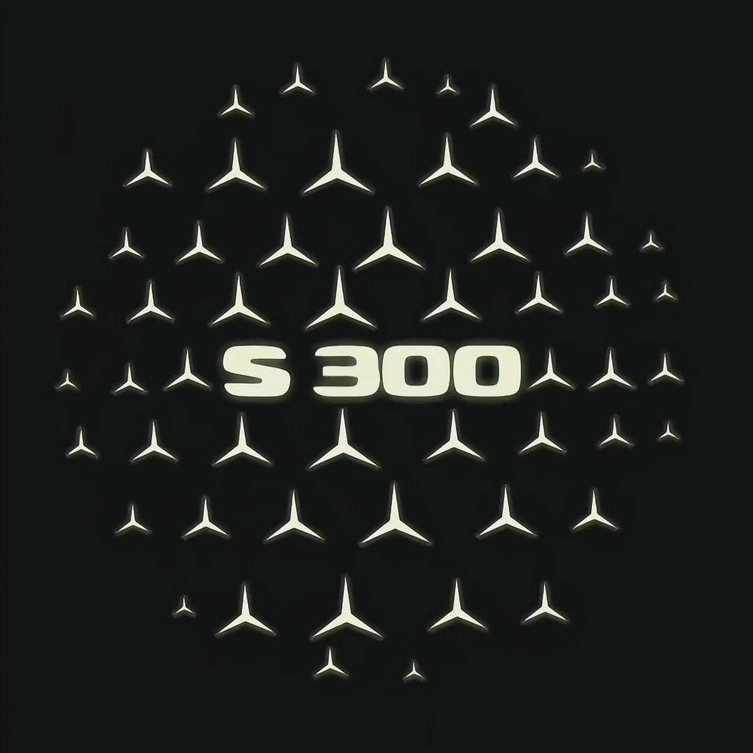 LUCI PROIETTORI LOGO MERCEDES BENZ Nr.03 (quantità 1 = 1 set / 2 luci porta)