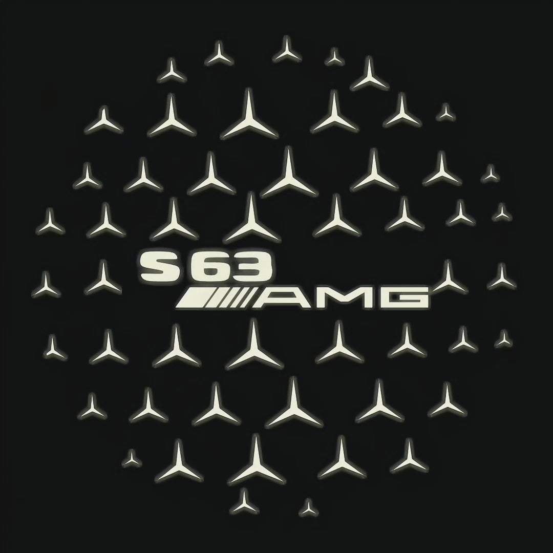 LUCI PROIETTORI LOGO MERCEDES BENZ Nr.03 (quantità 1 = 1 set / 2 luci porta)