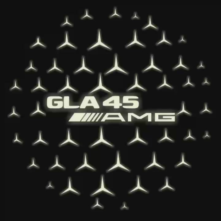 LUCI PROIETTORI LOGO MERCEDES BENZ Nr.03 (quantità 1 = 1 set / 2 luci porta)
