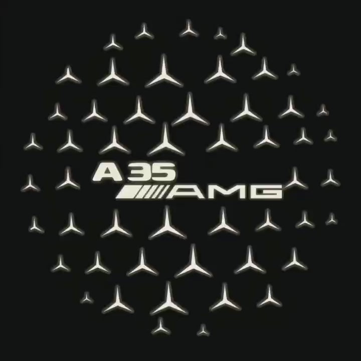 LUCI PROIETTORI LOGO MERCEDES BENZ Nr.03 (quantità 1 = 1 set / 2 luci porta)